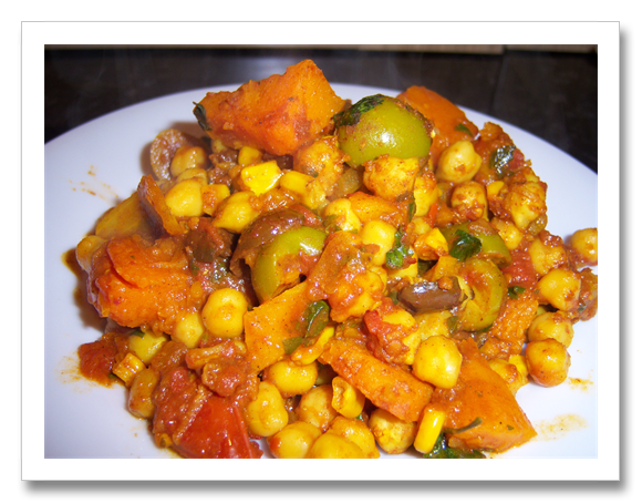 Chickpea and Butternut Squash Tagine