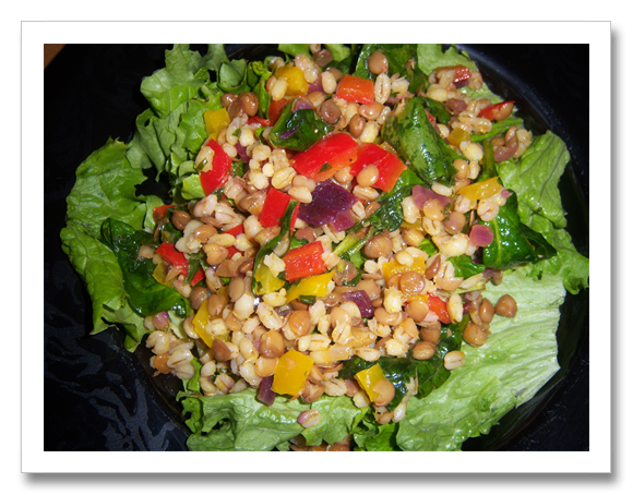 Pearl Barley and Green Lentil Pilaf