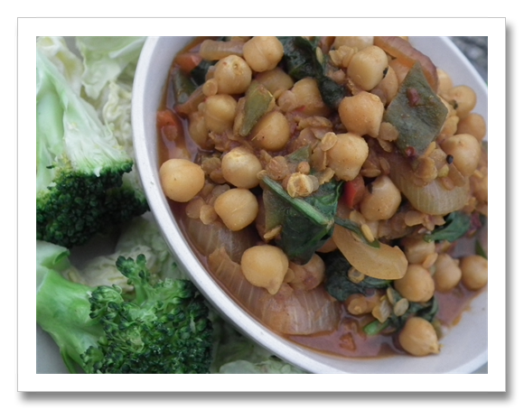 Chick Pea and Red Lentil Curry