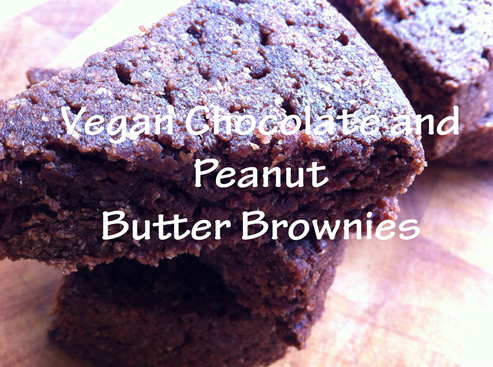 Vegan Chocolate and Peanut Butter Brownies 100_4021