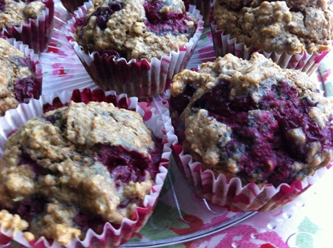 Cherry Oat Breakfast Muffins