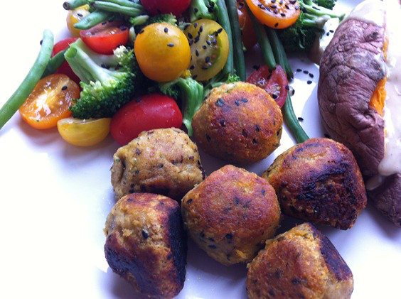 Sesame, Lime and Basil Falafel