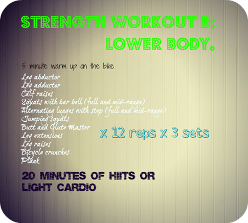 lower body workout