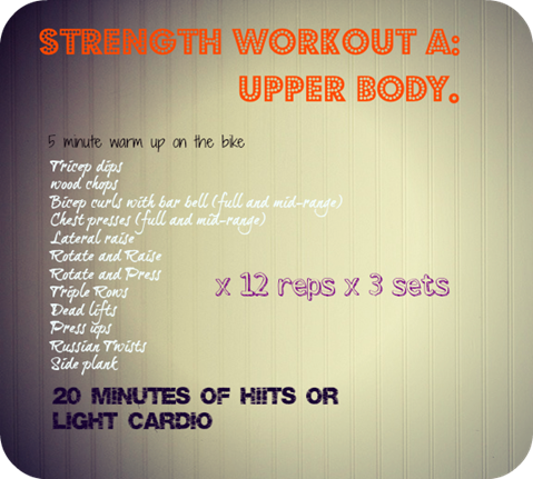 upper body workout