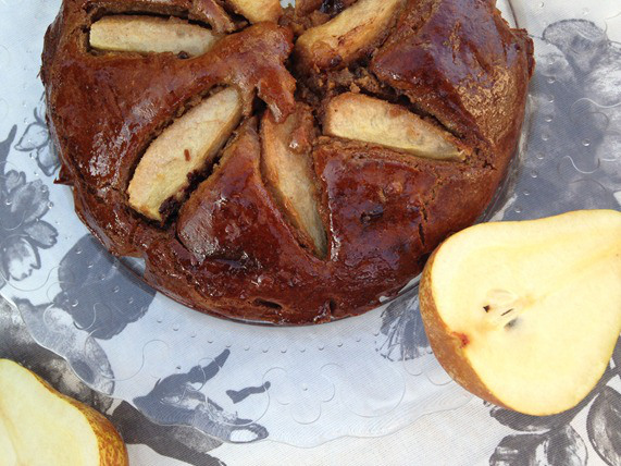 Maple, Pear and Chocolate Cake