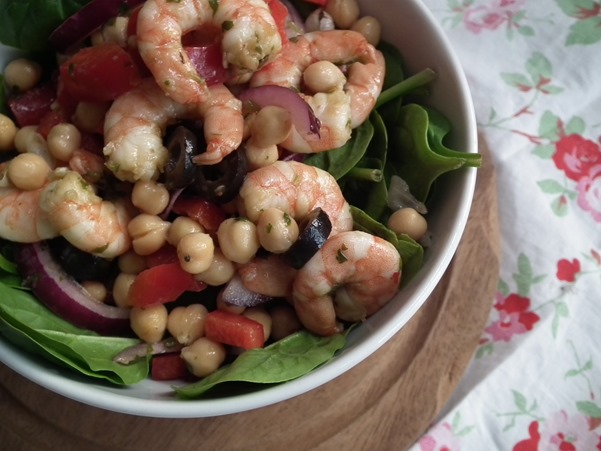 Garlic and Herb Prawn Salad