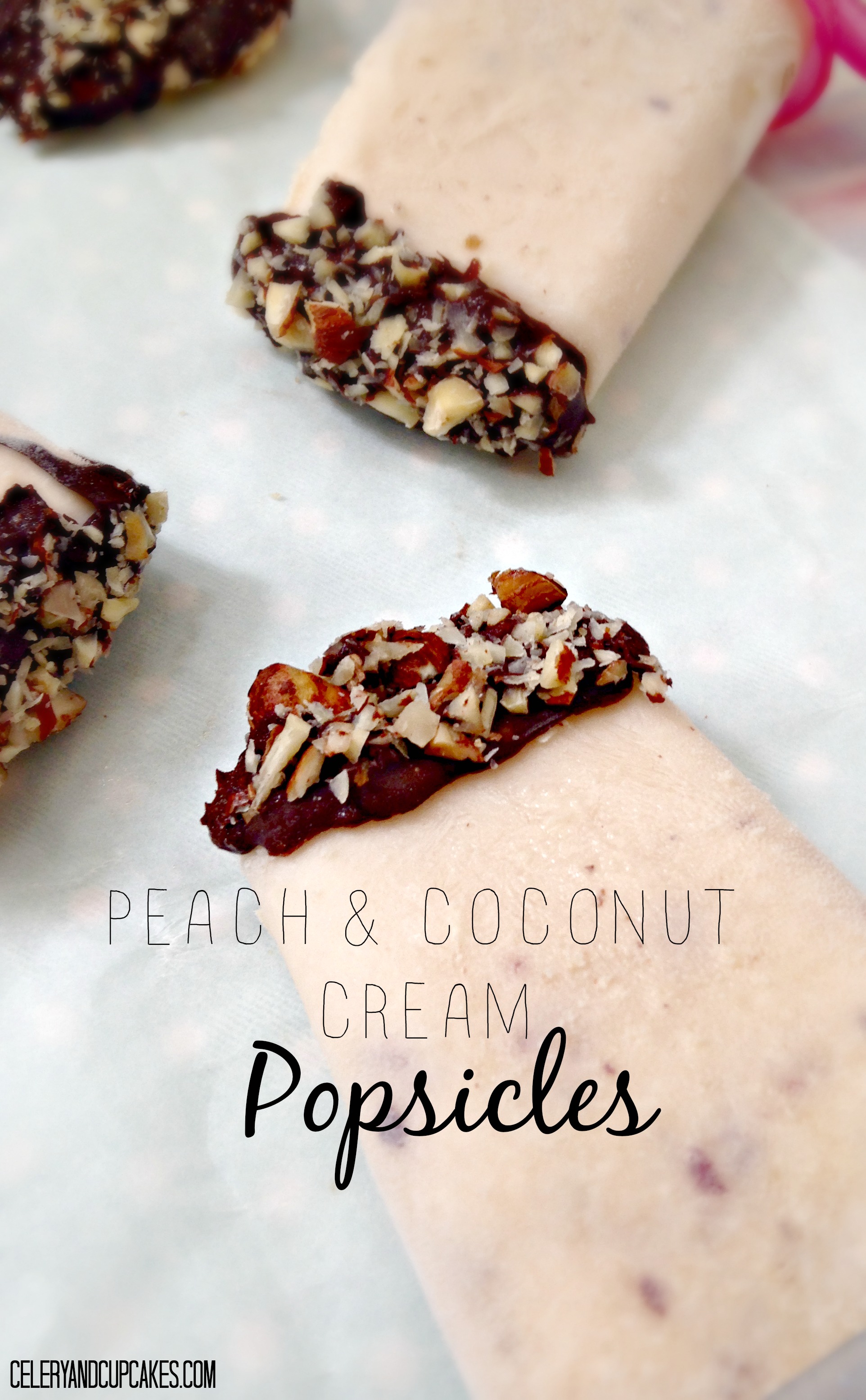 peach and coconut popsicles title