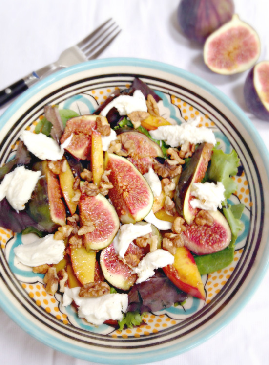 Warm Fig and Nectarine Salad