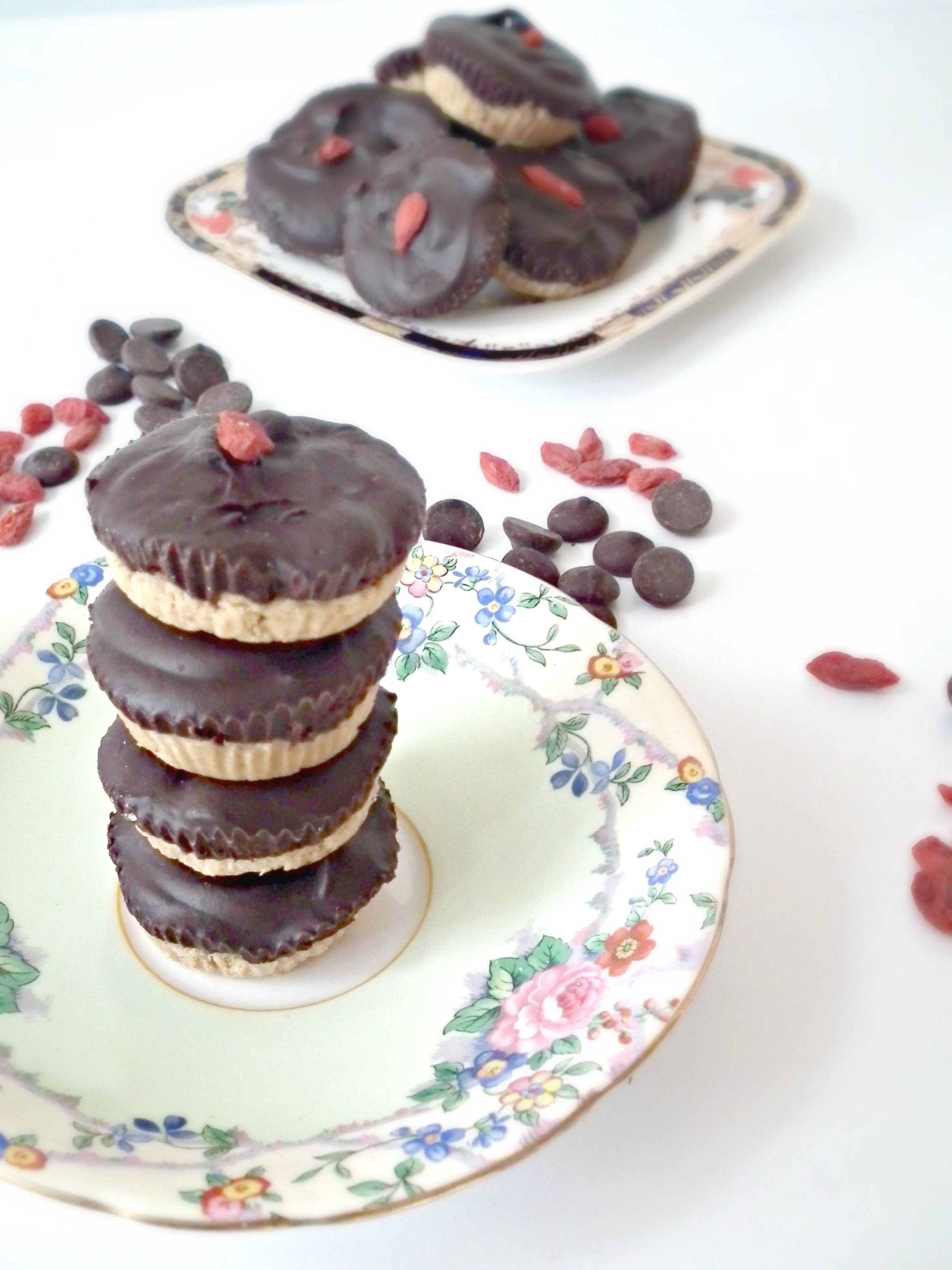Cashew Cookie Raw Chocolate Cups