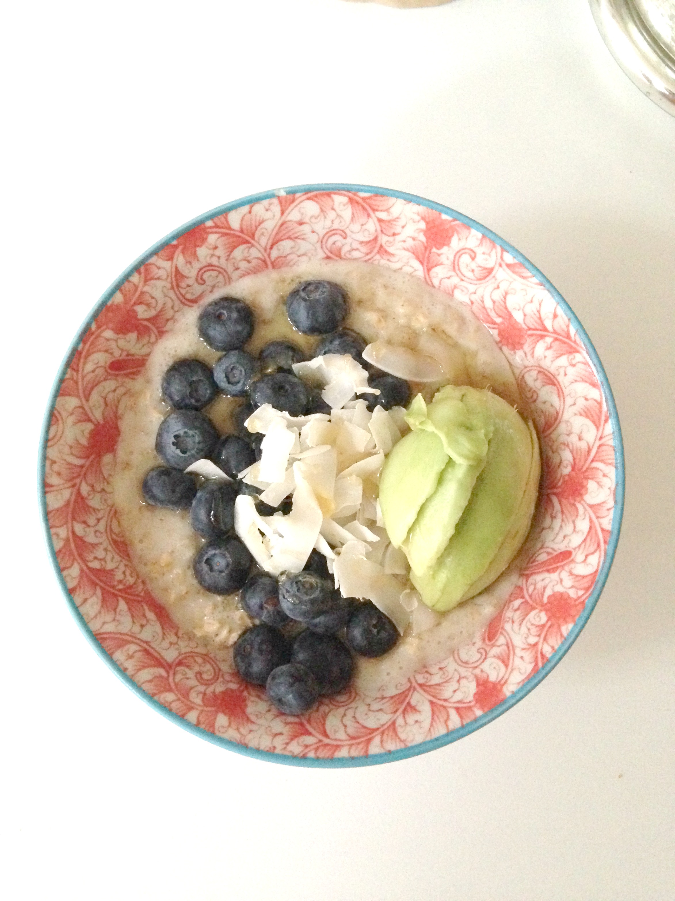 blueberry and avocado porridge