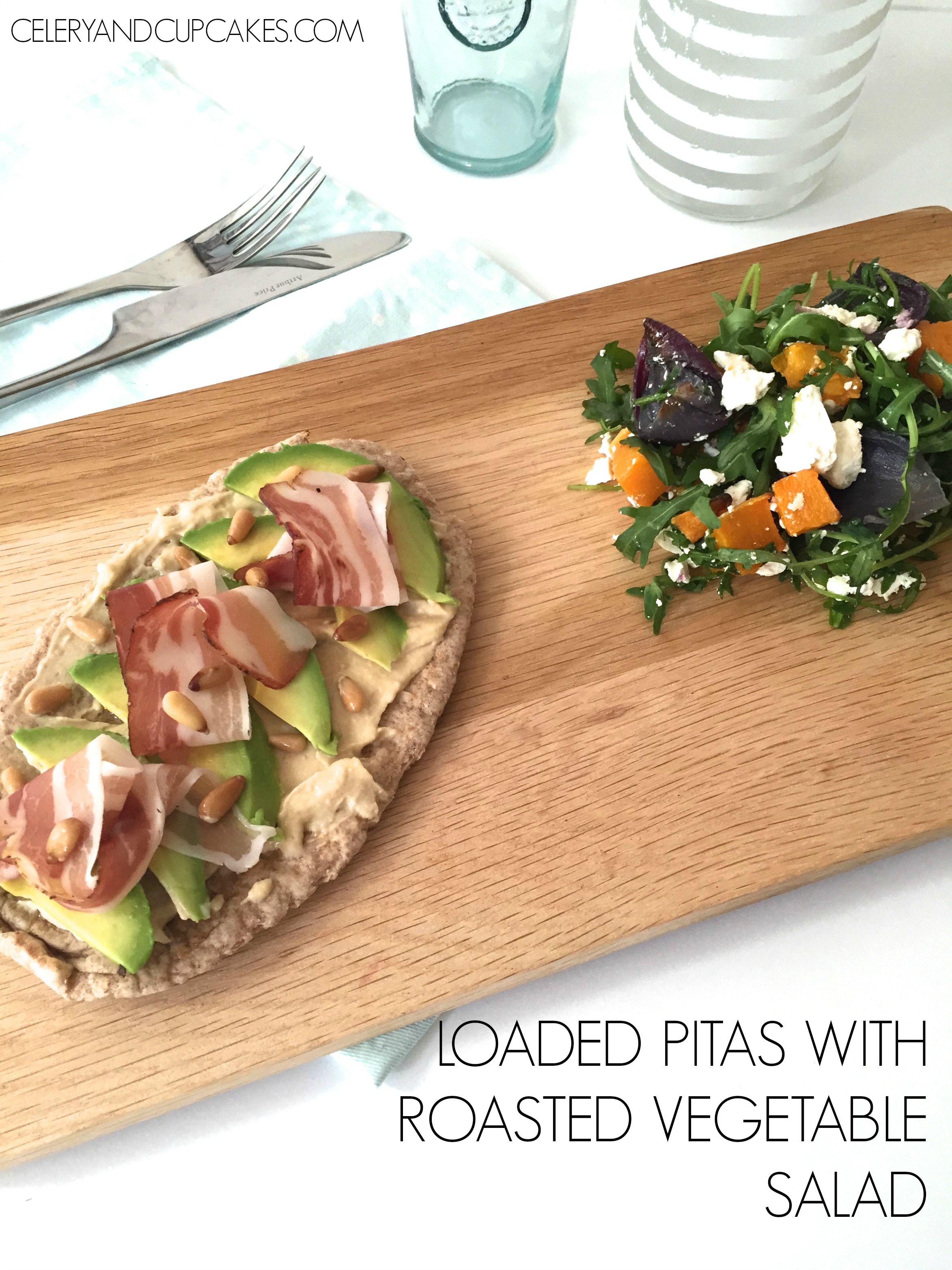 Loaded Pitas with Roasted Vegetable Salad