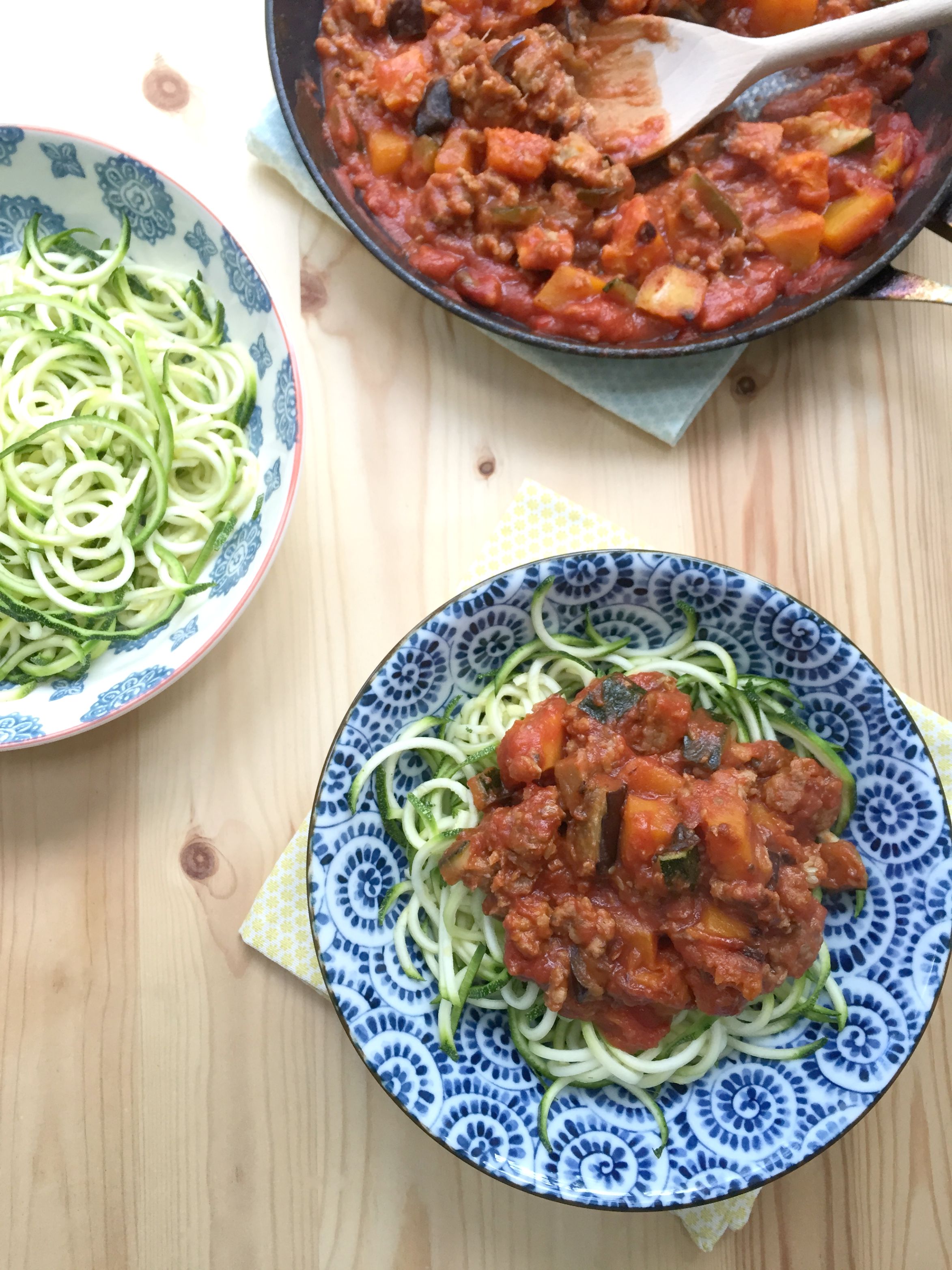 Sausage, Fennel ans Squash Courgetti 1