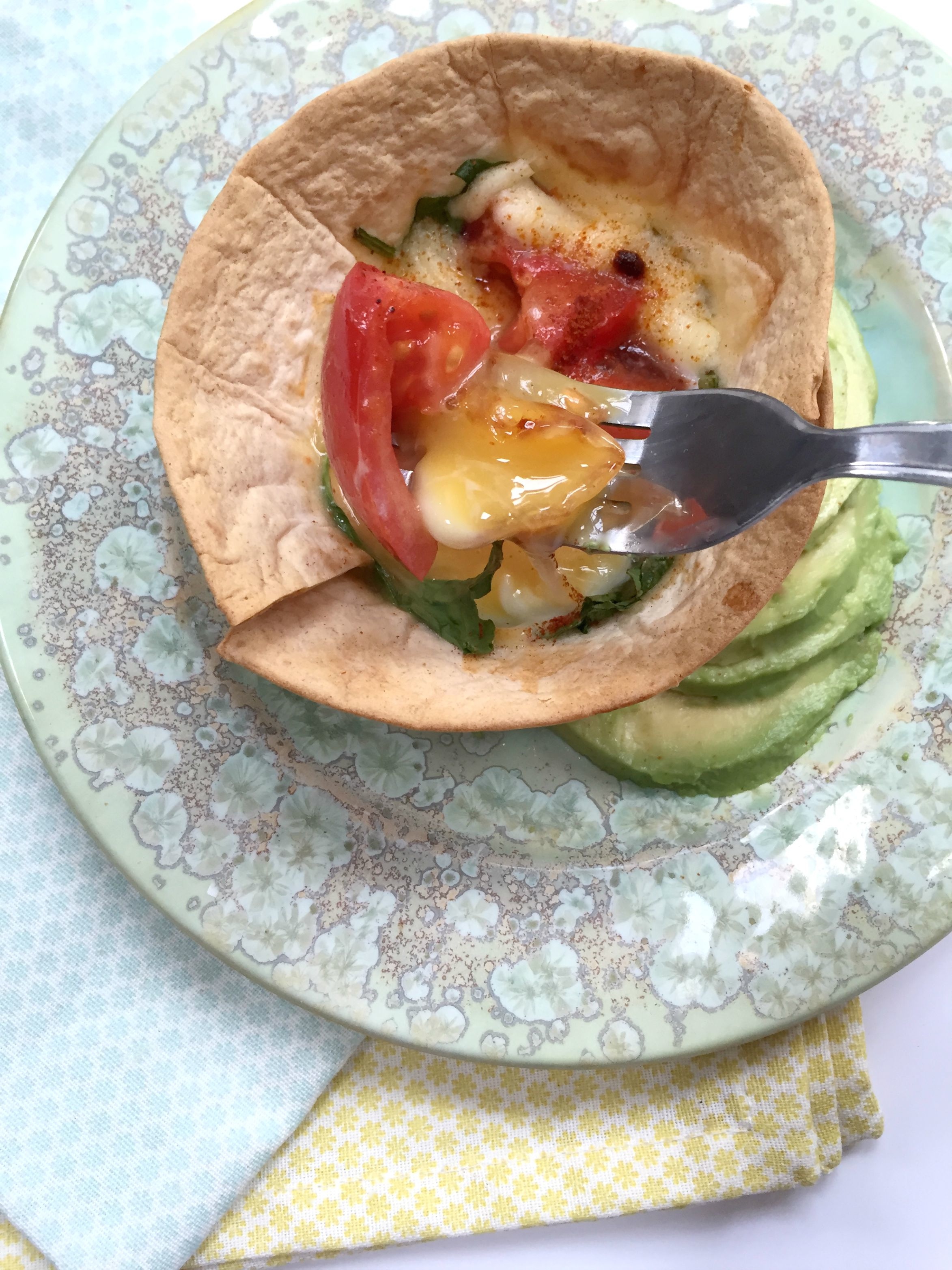 Spinach & Tomato Tortilla Egg Cups 3