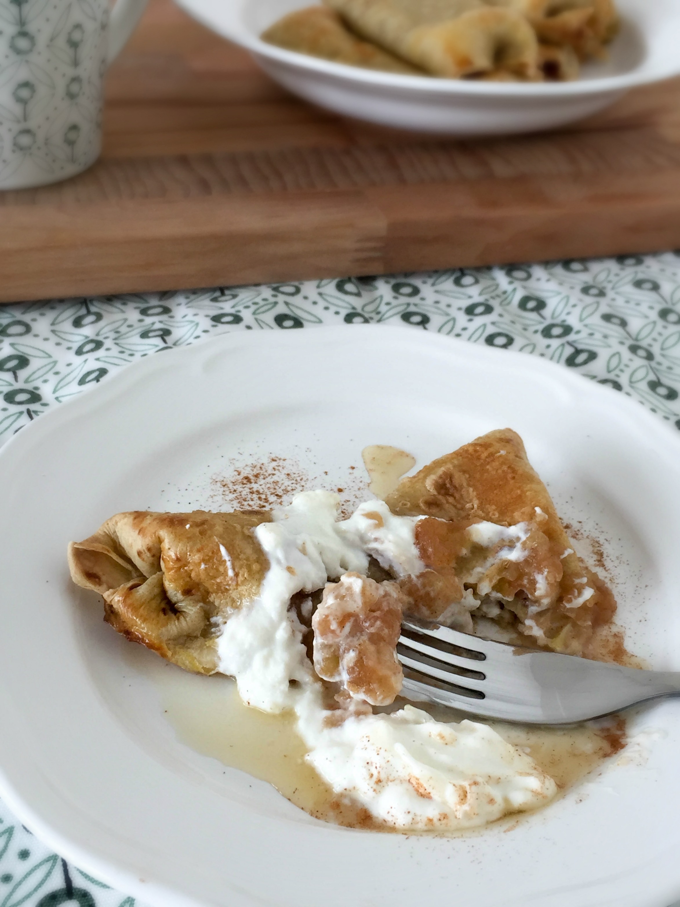Apple and Cinnamon Pancake Rolls 6