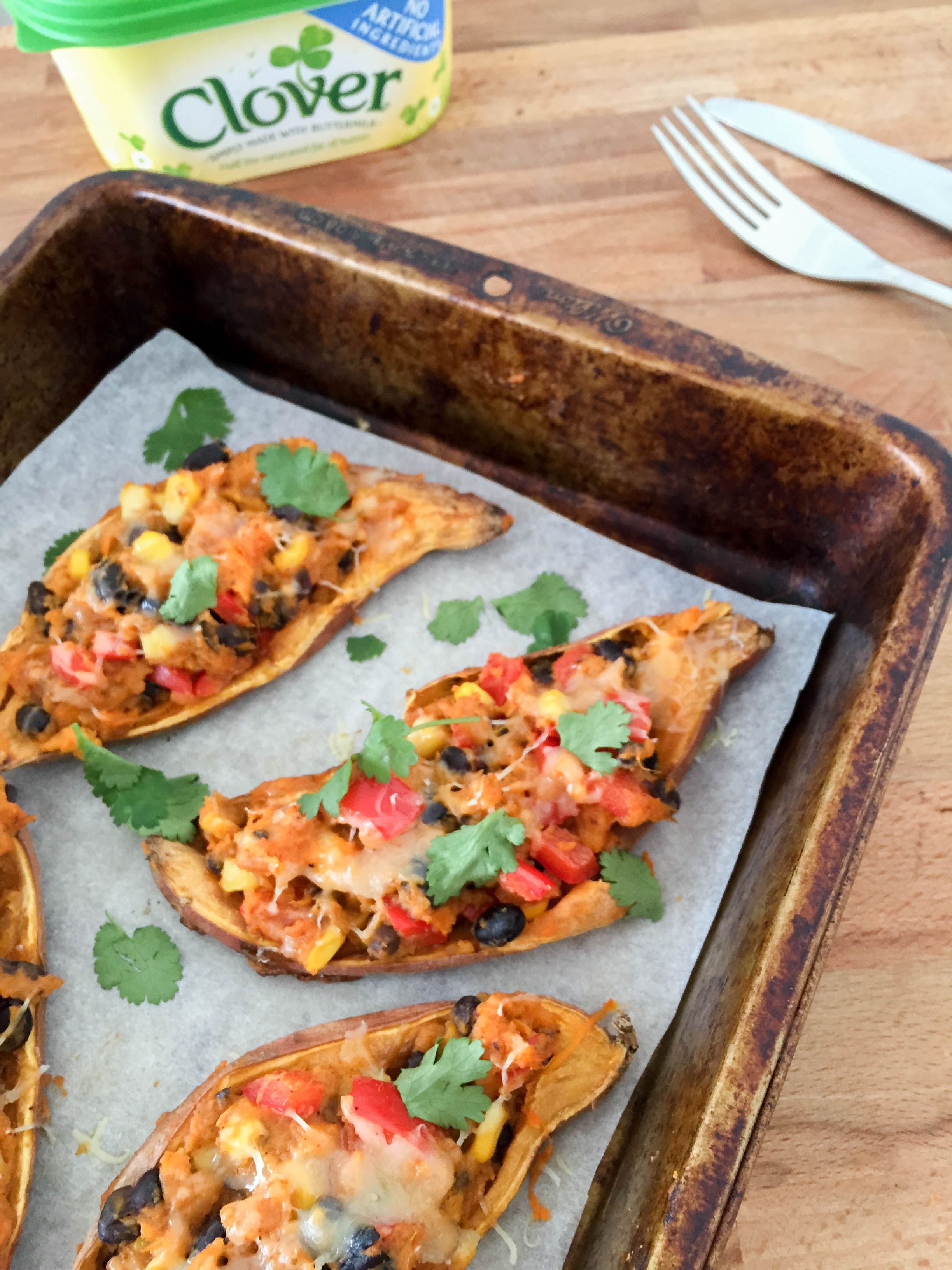 Fully Loaded Mexican Sweet Potato Skins 1