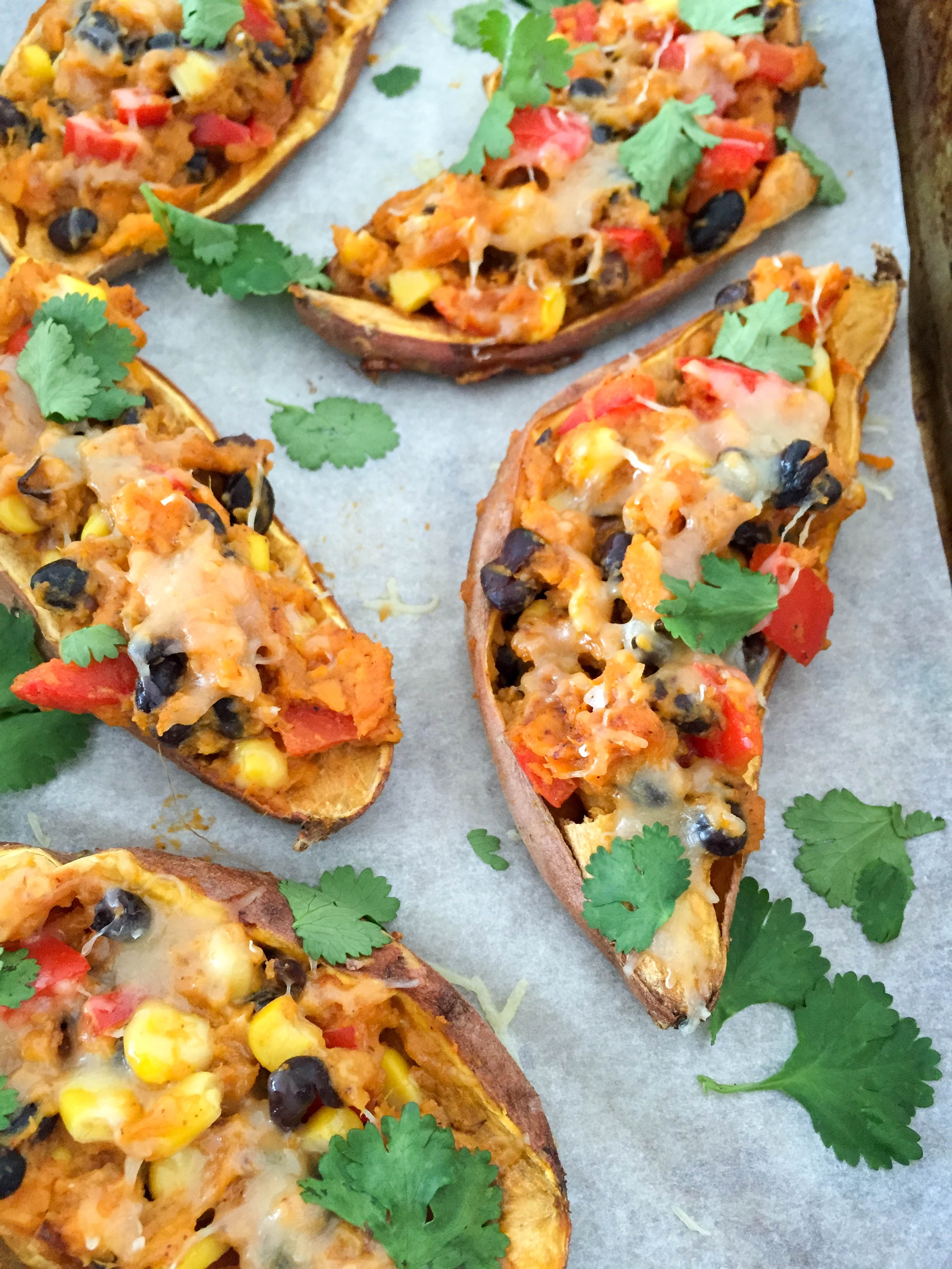 Fully Loaded Mexican Sweet Potato Skins 4