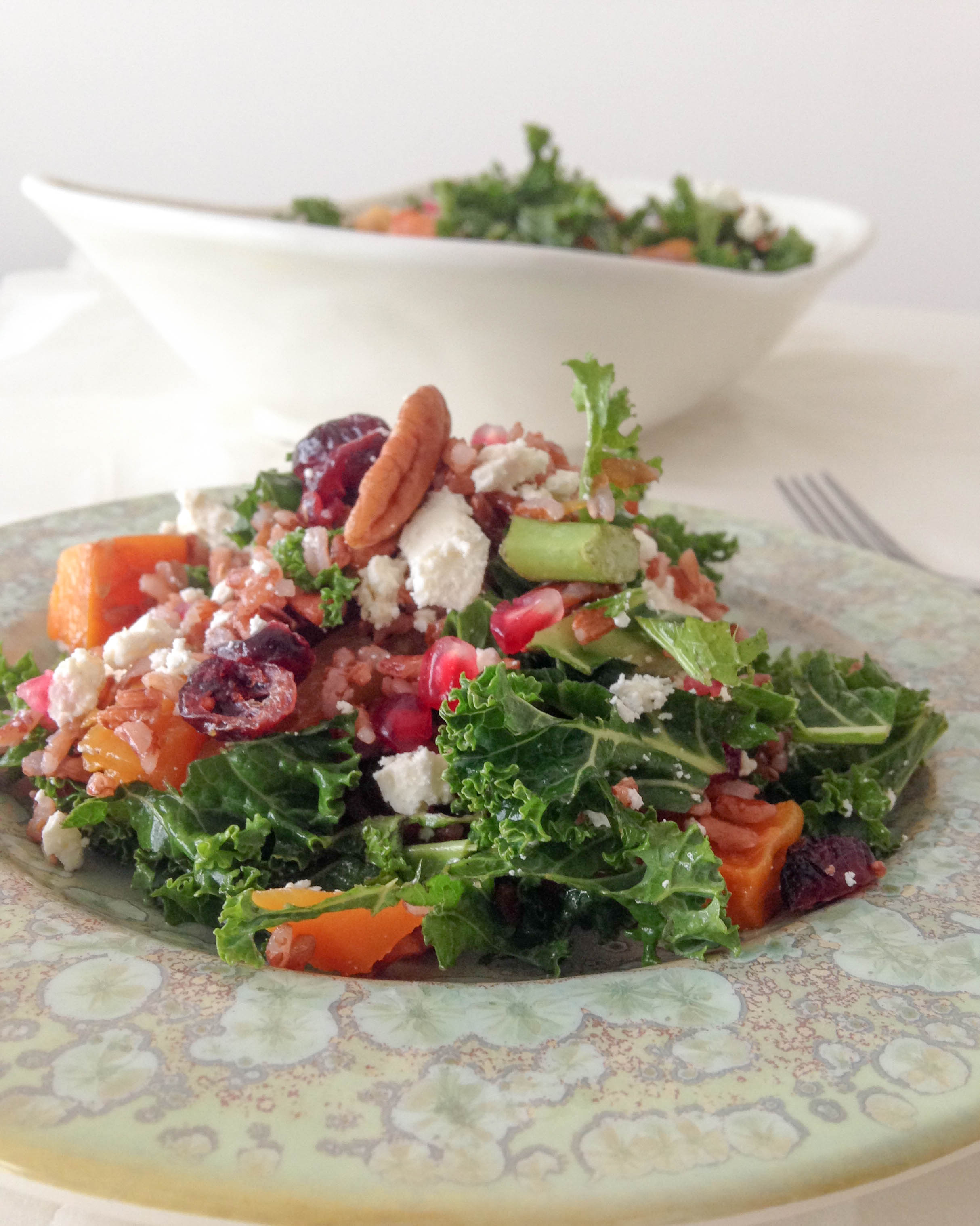 Kale & Roasted Winter Vegetable Salad 1