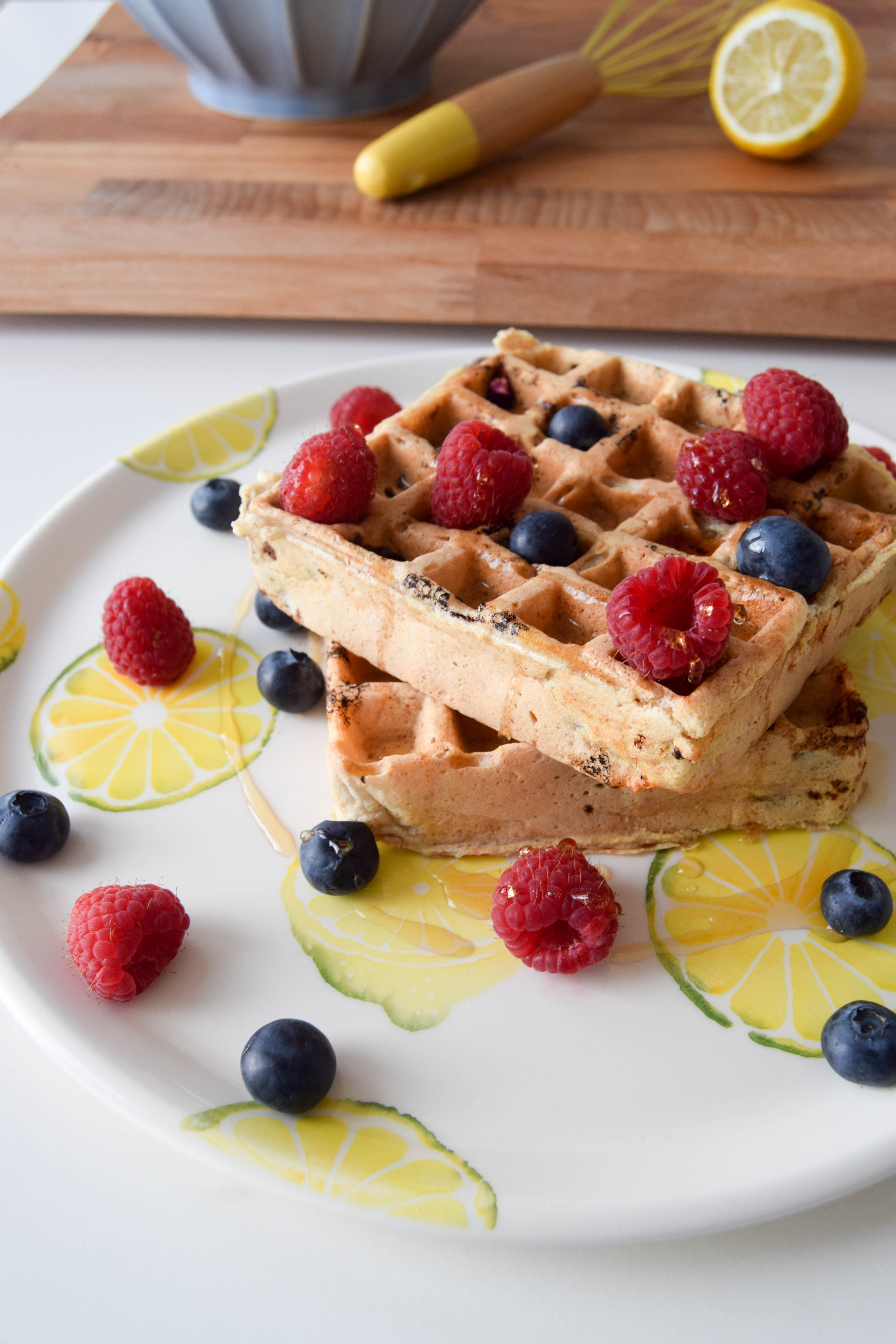 Blueberry and Lemon Waffles 1