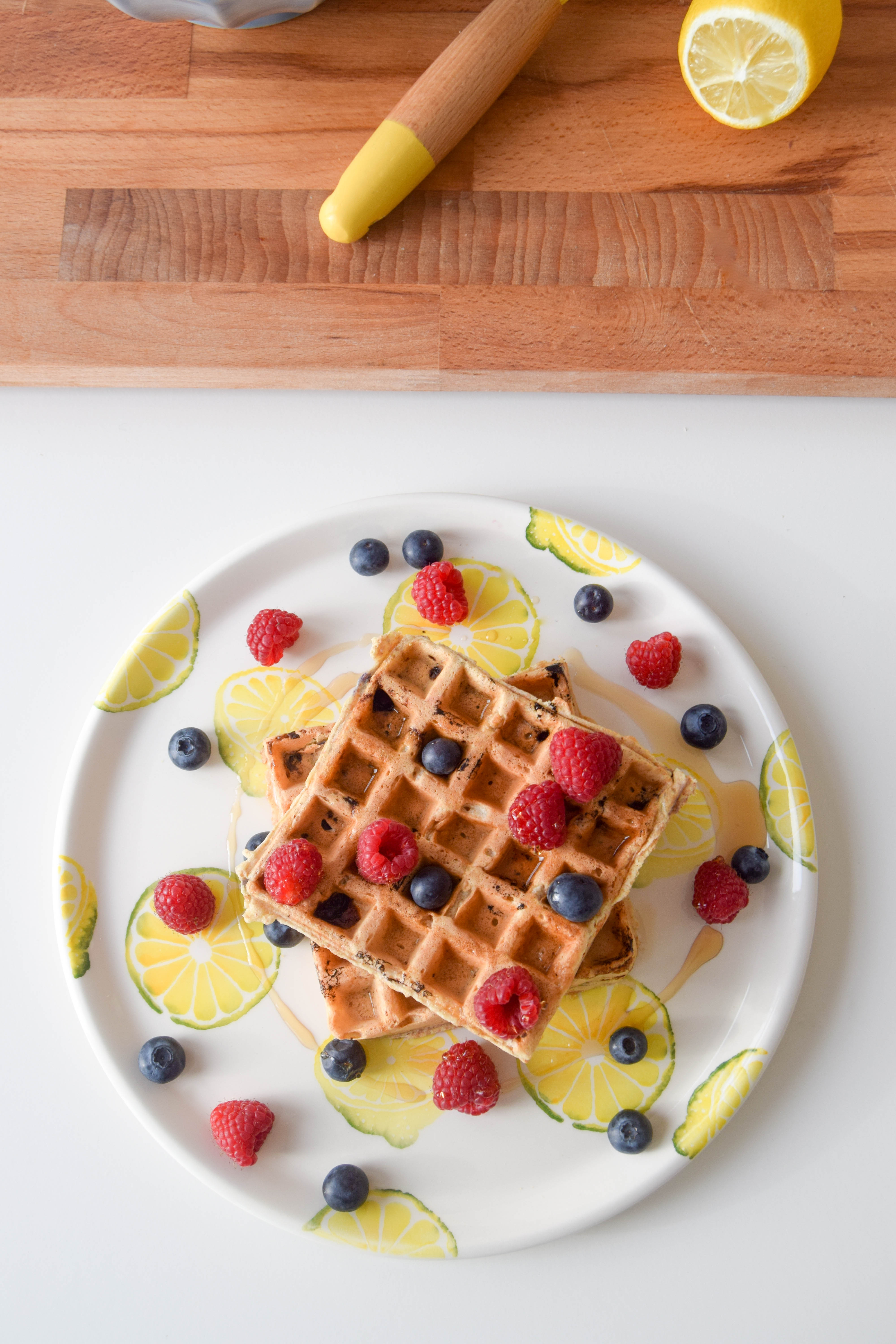 Blueberry and Lemon Waffles 7