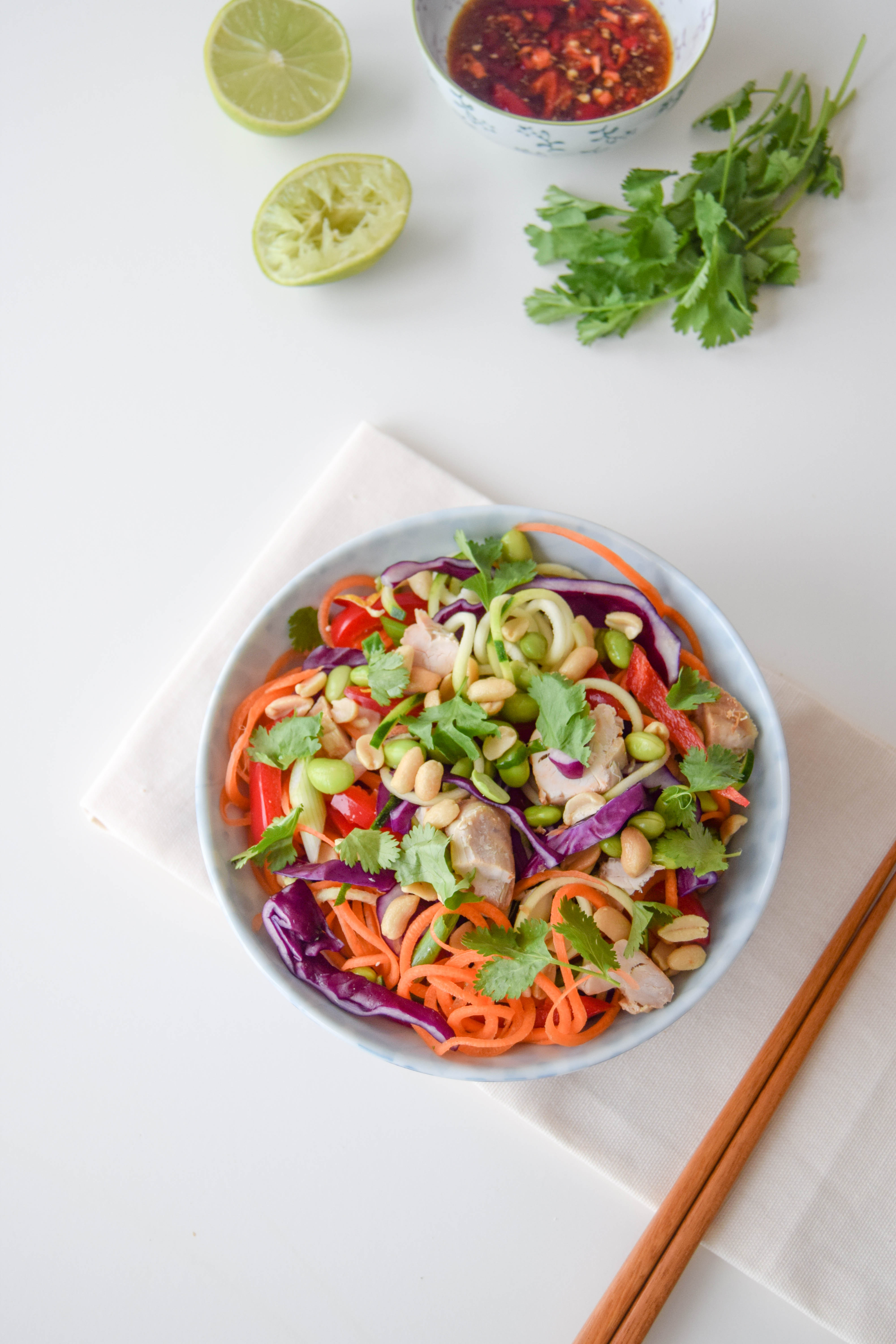 A vibrant mix of colours not only looks stunning on your plate, but you are also getting a powerhouse of nutrition in your meals too. Try this flavoursome chicken pad thai for a wholesome dinner idea. A vibrant mix of colours not only looks stunning on your plate, but you are also getting a powerhouse of nutrition in your meals too. Try this flavoursome chicken pad thai for a wholesome dinner idea.