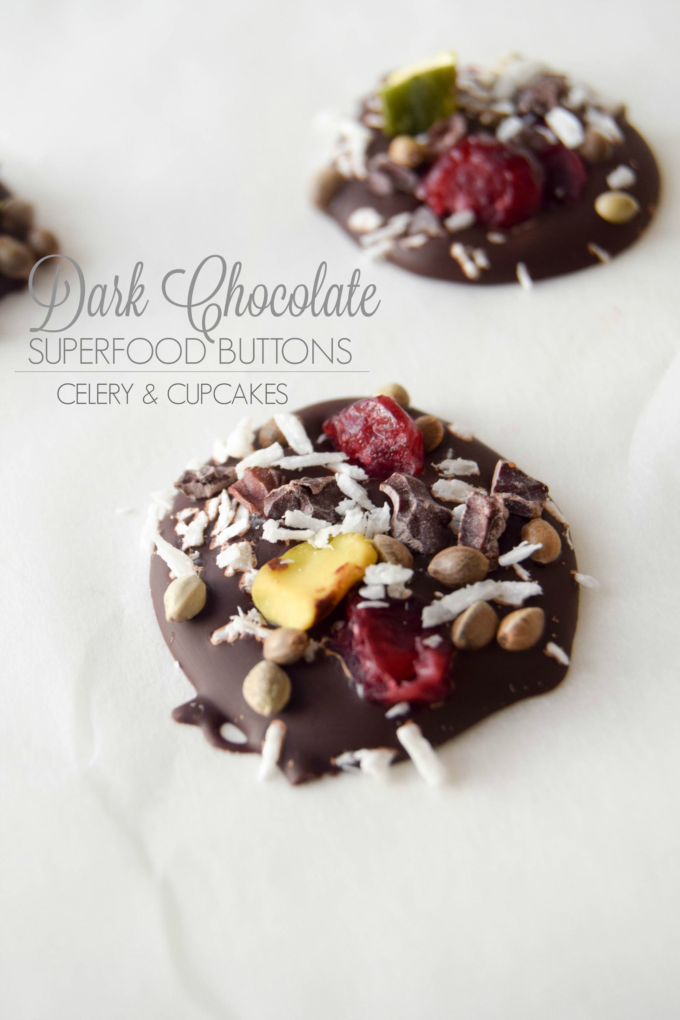 Dark Chocolate Superfood Buttons Title