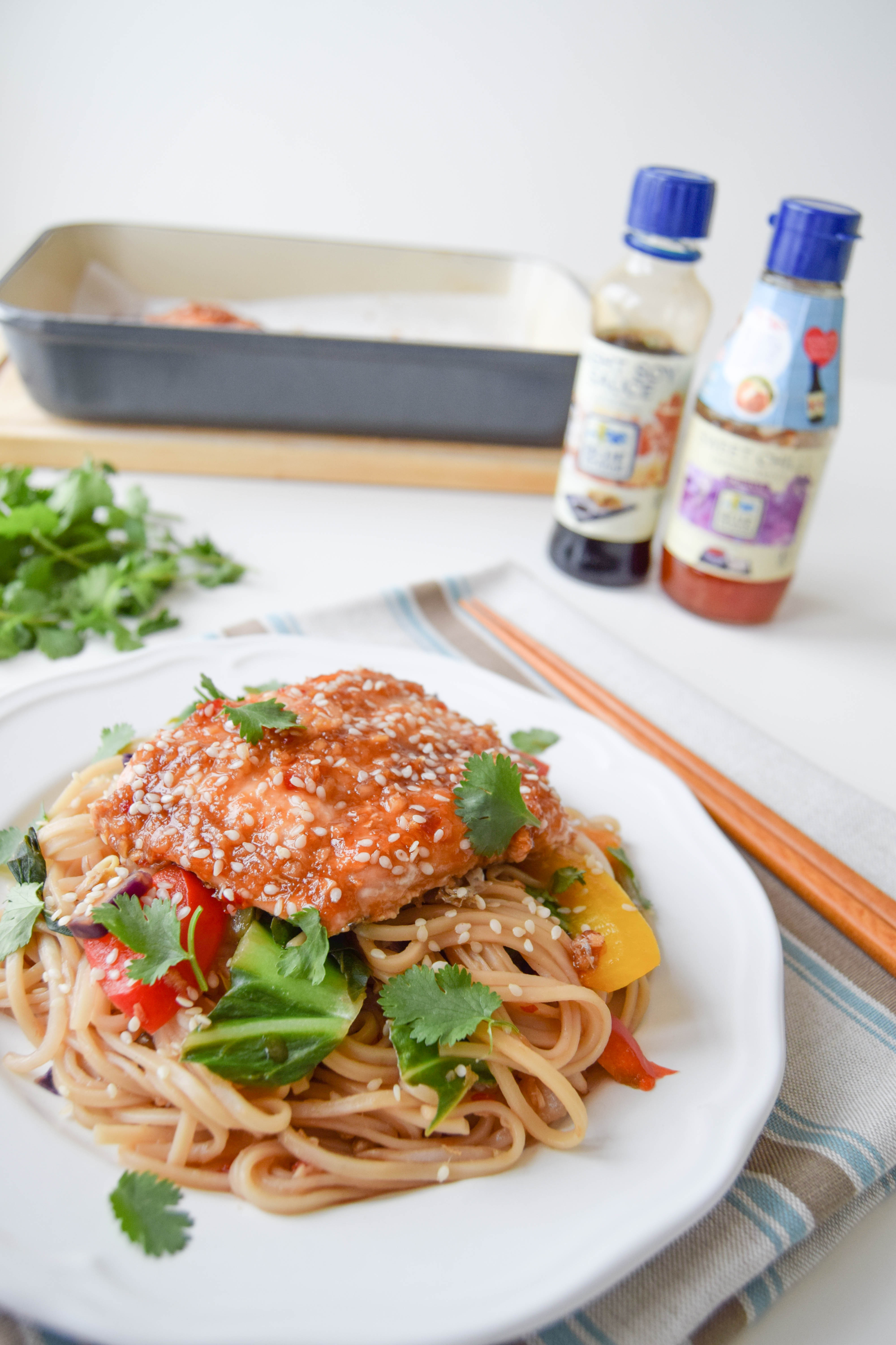 10 minute sweet chilli salmon stirfry 6
