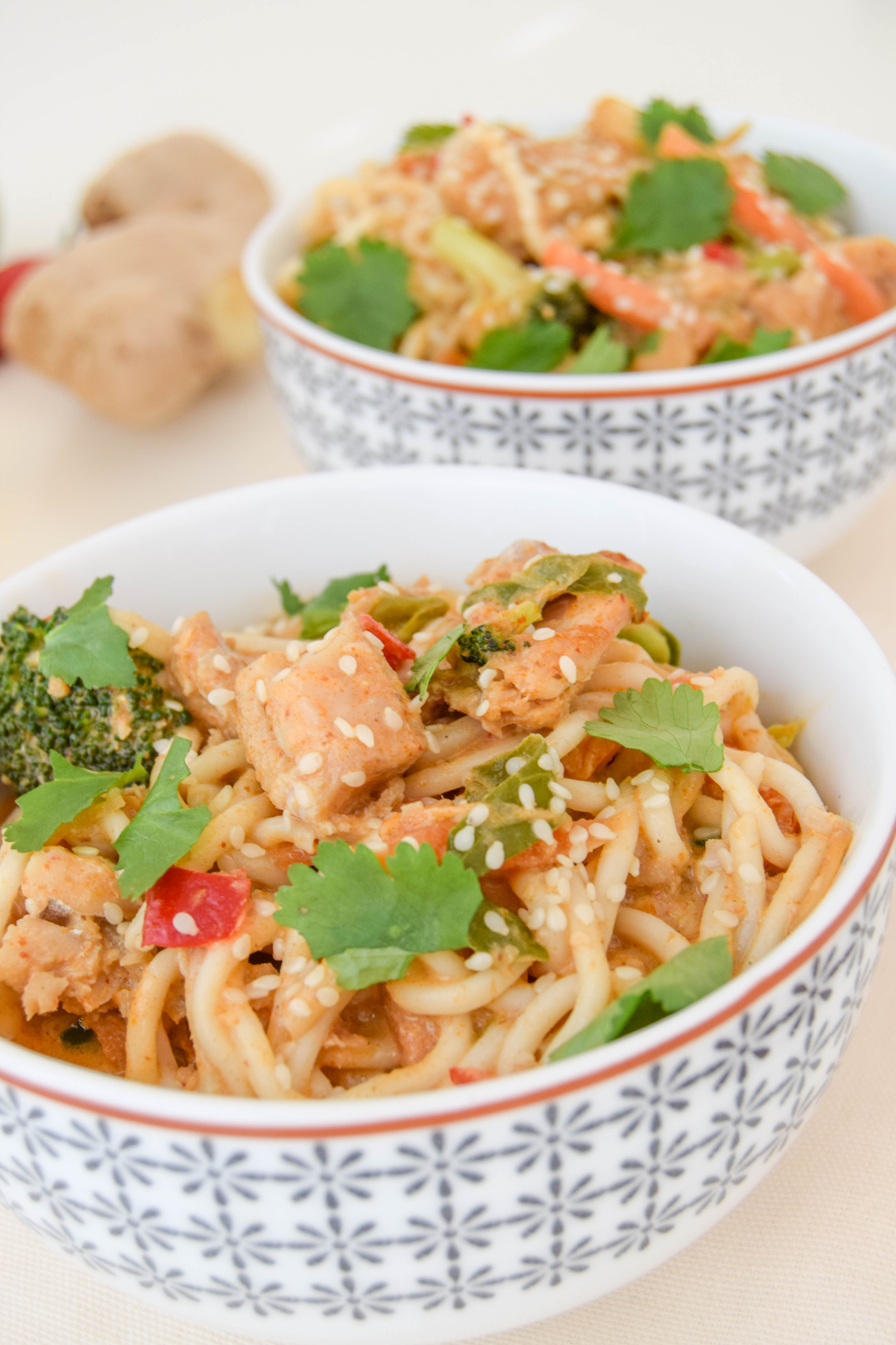 Fish Coconut Noodle Bowls 8