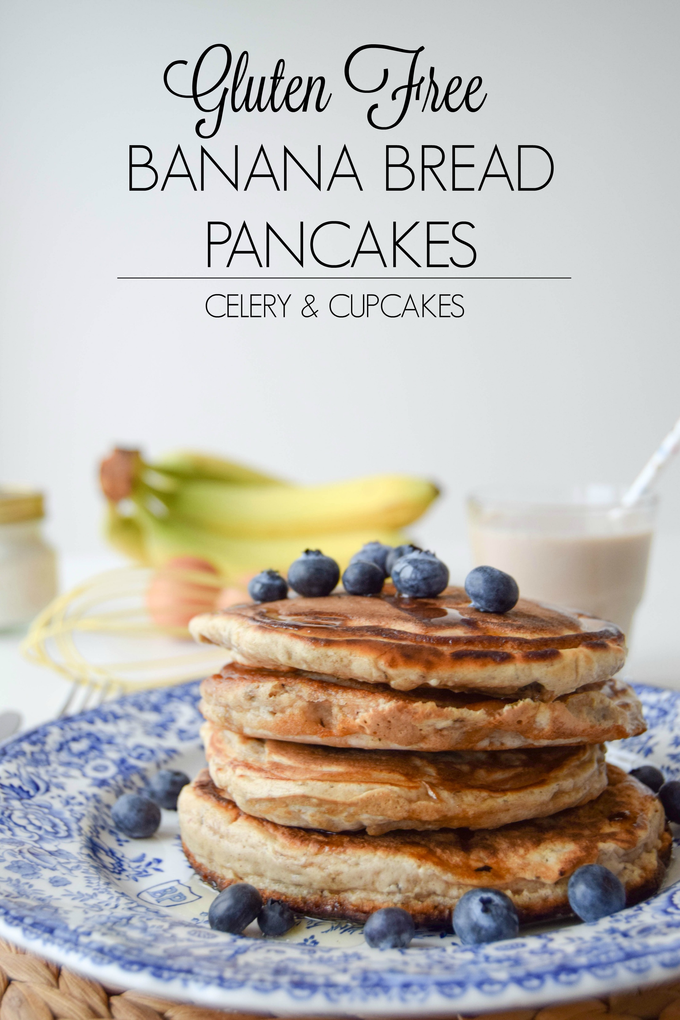 Give these super fluffy American style pancakes a go for magical breakfast that tastes like exactly like banana bread. Plus, they're gluten free too! Give these super fluffy American style pancakes a go for magical breakfast that tastes like exactly like banana bread. Plus, they're gluten free too!