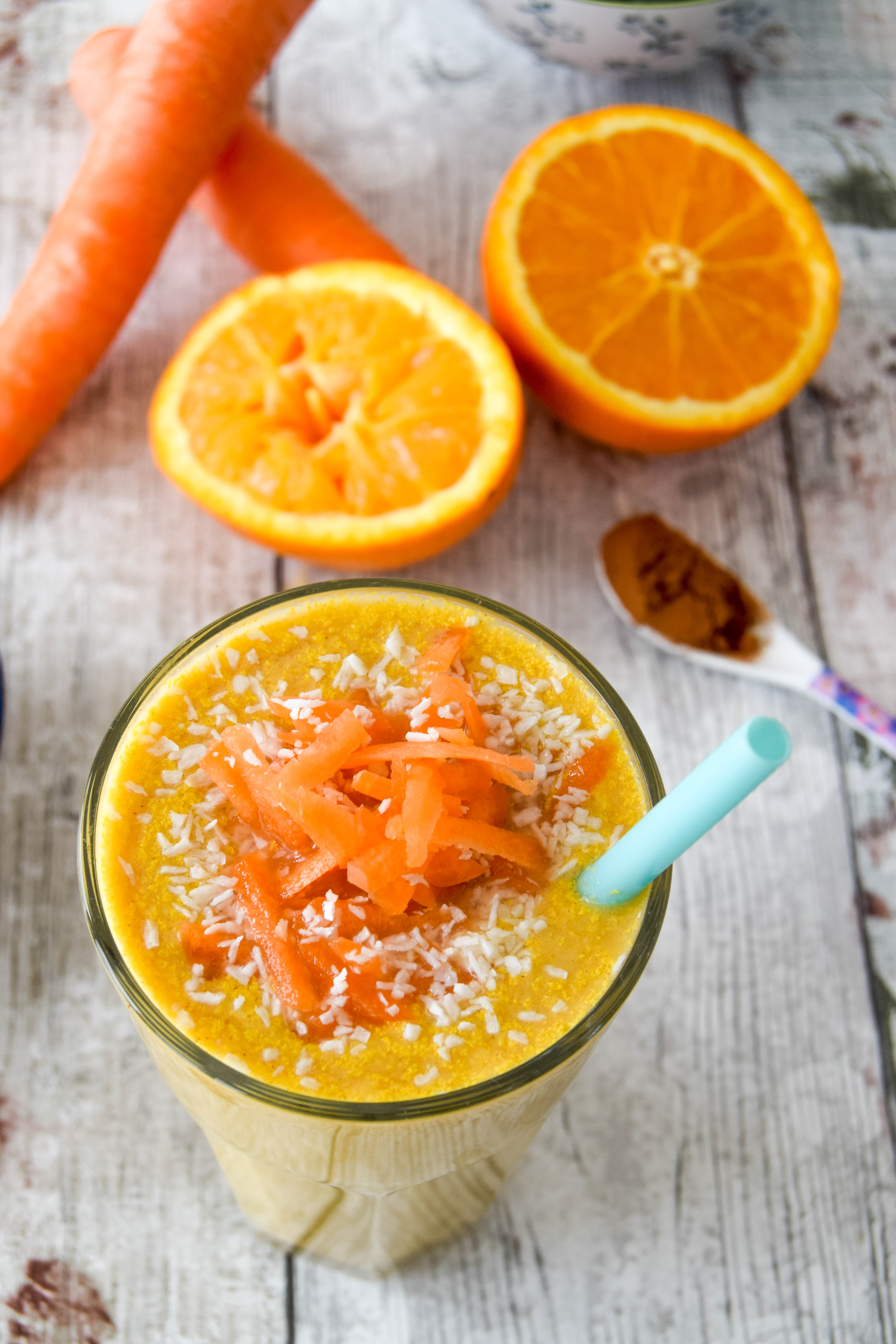 Not only does this taste like everyone's favourite afternoon treat, carrot cake, it also has one portion of vegetables to help you towards your 5-a-d