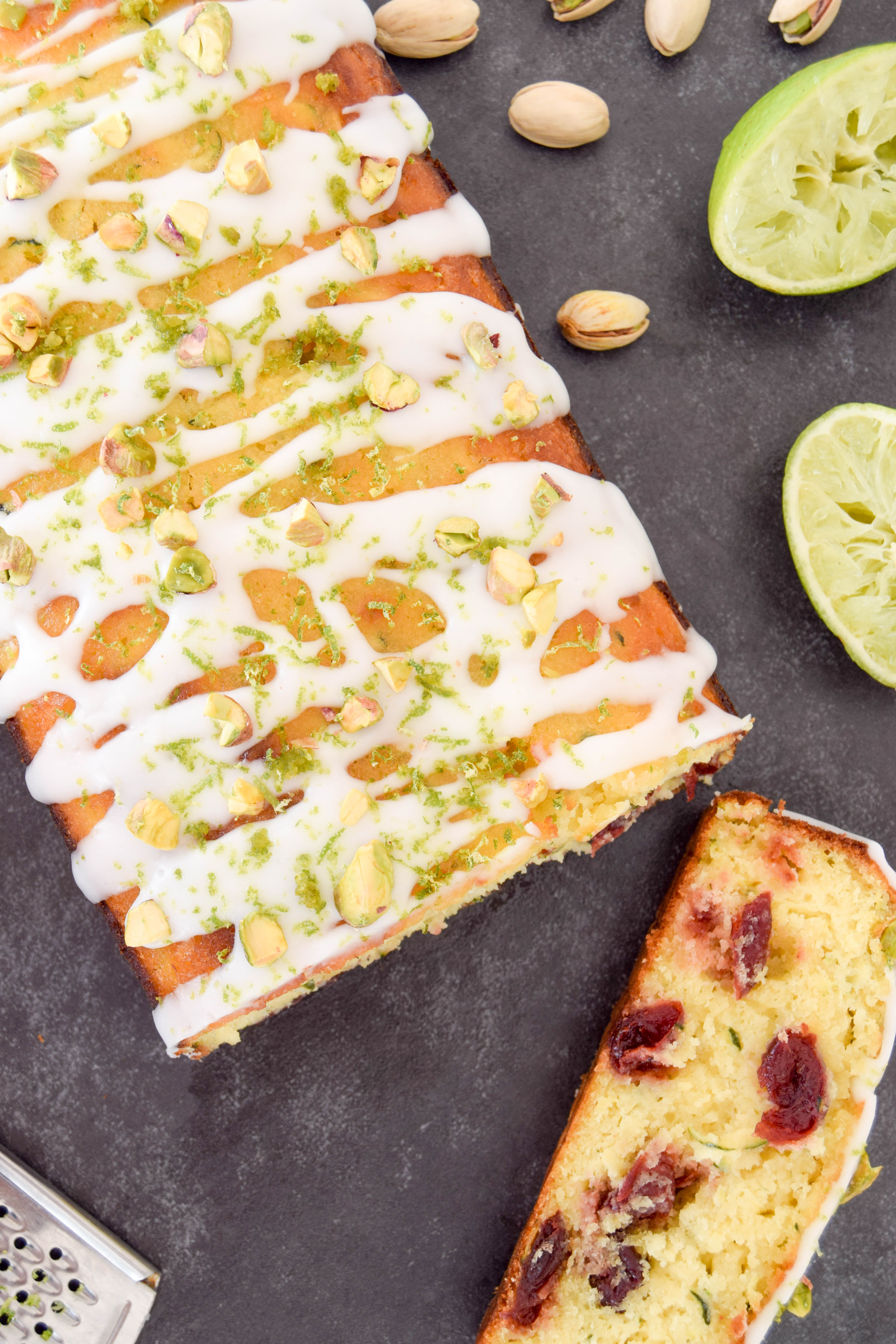 Morello Cherry & Lime Courgette Cake