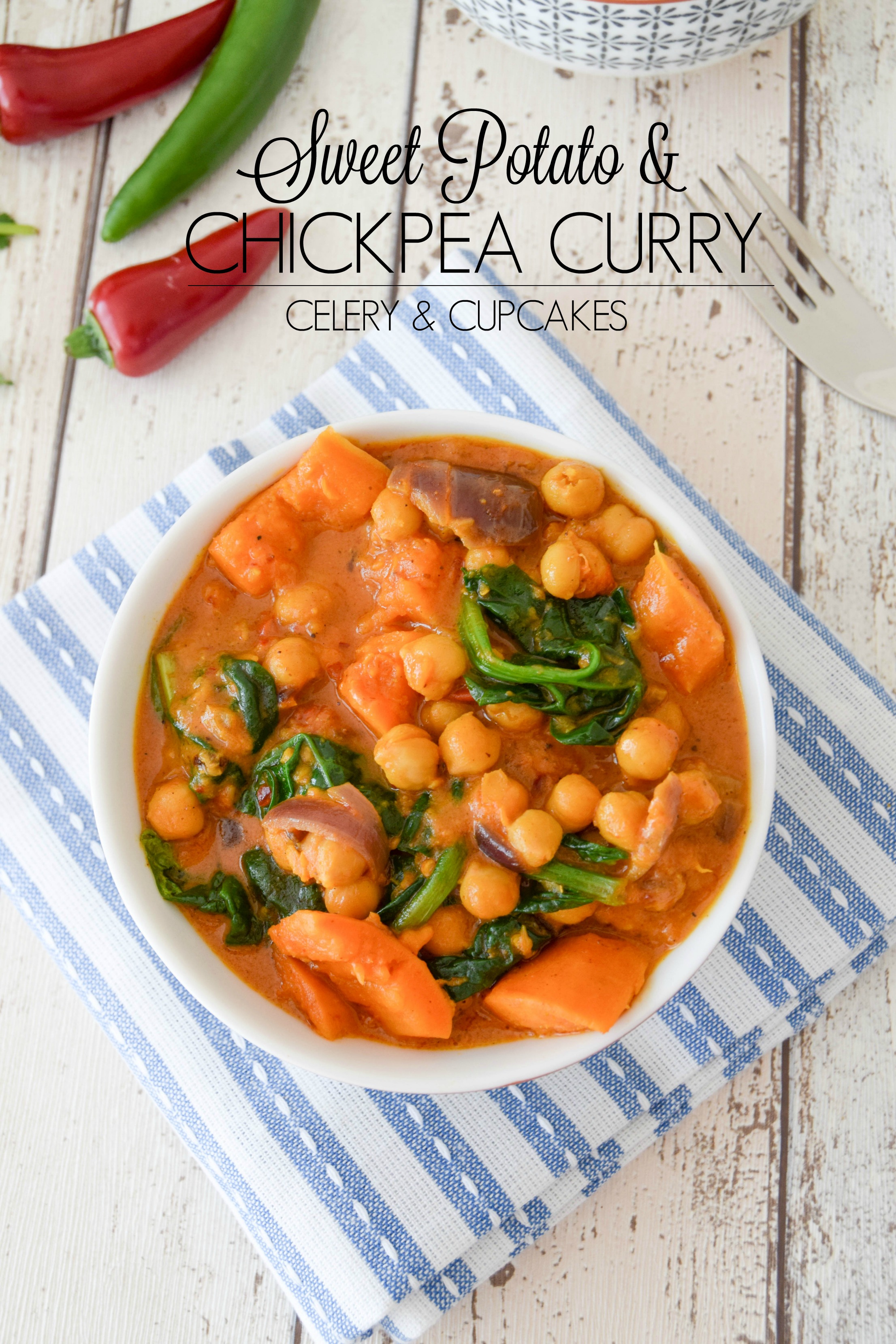 Sweet Potato and Chick Pea Curry TITLE