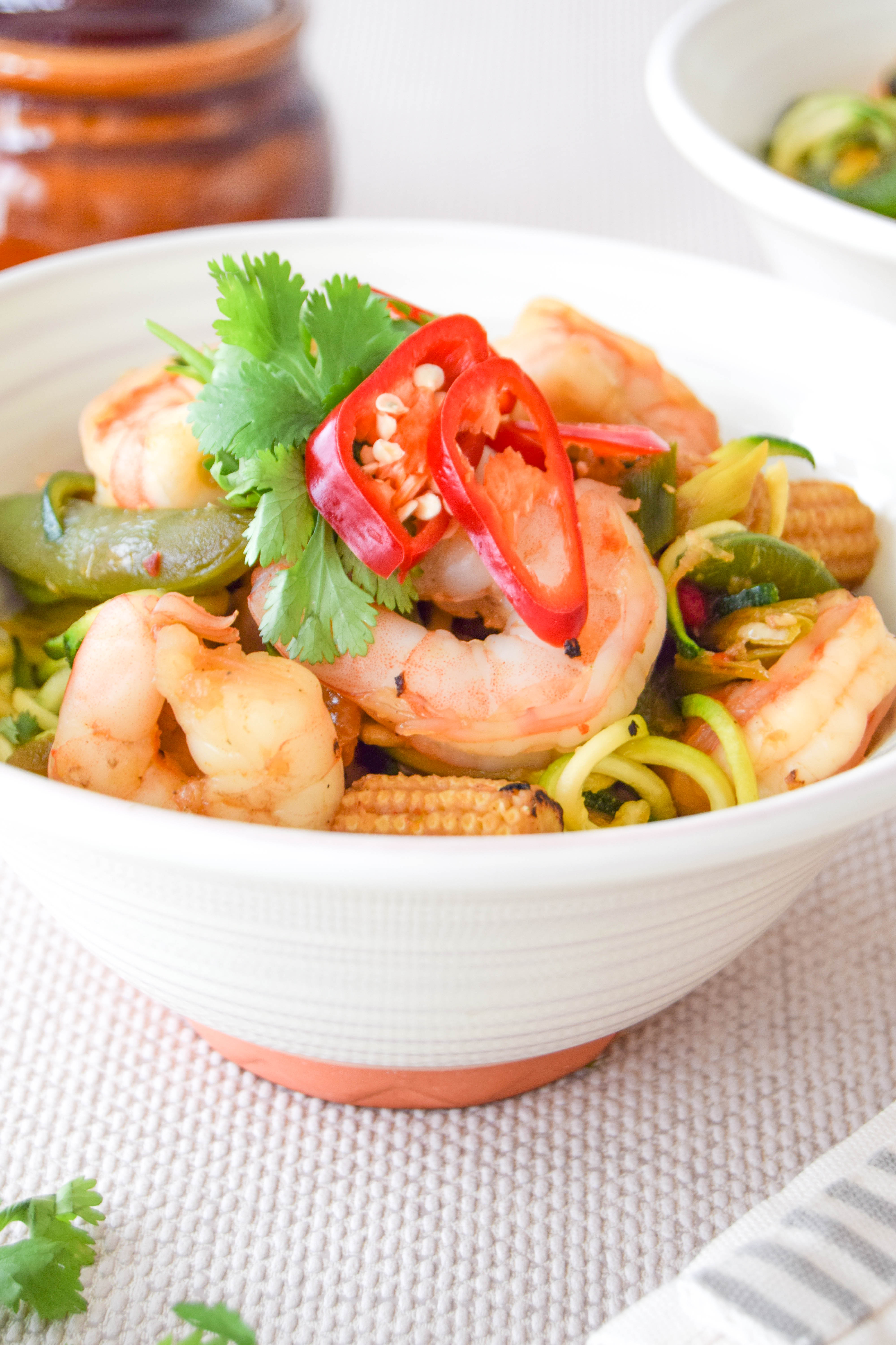 A fresh and nutritious dinner ready in 10-minutes with sweet honey balanced with a hint of fiery chilli and served with zoodles - it's quicker than ordering a takeaway. &nbsp;Made with really simple ingredients, but packed full of flavour!