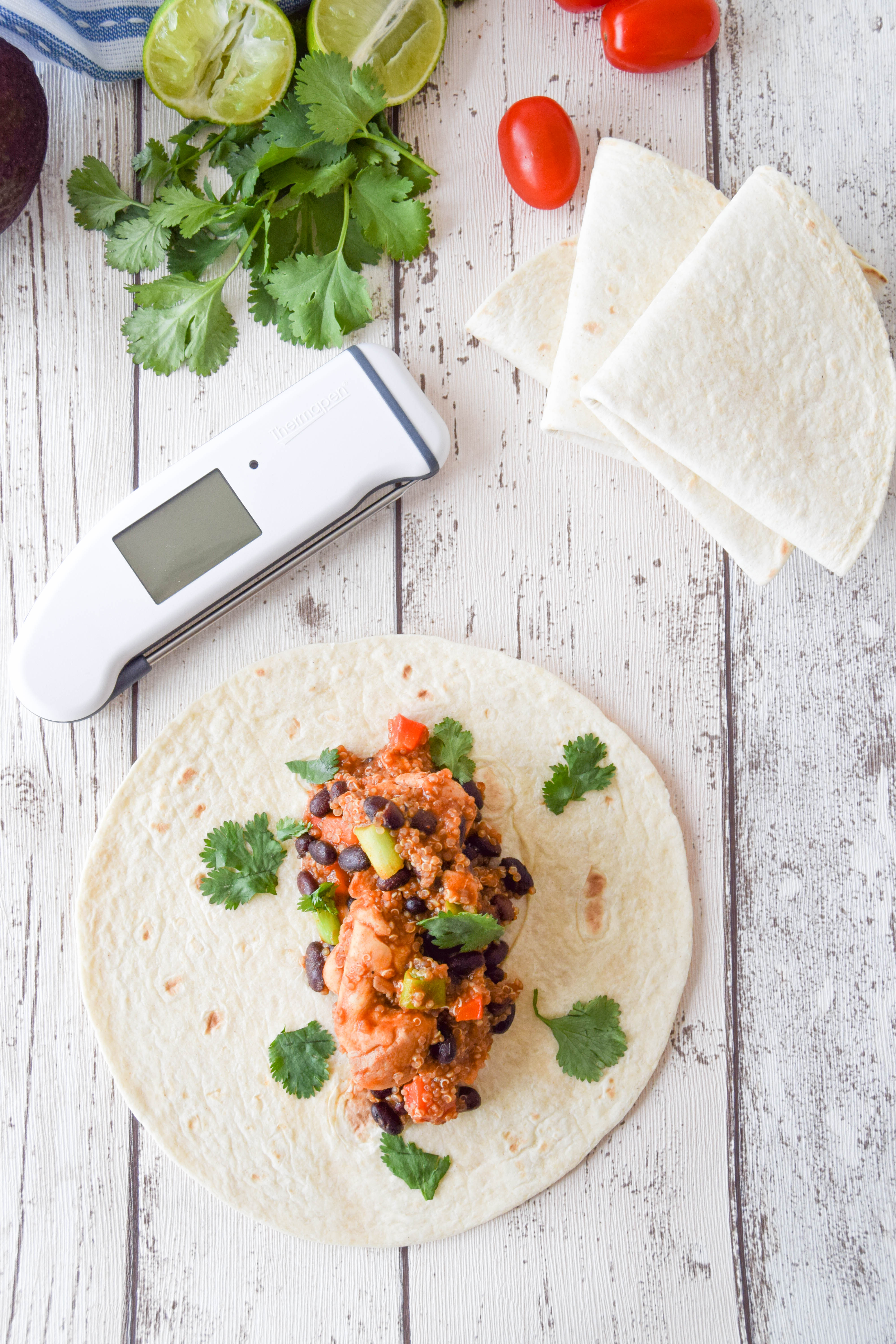 Mexican Quinoa & Chicken Burritos 9