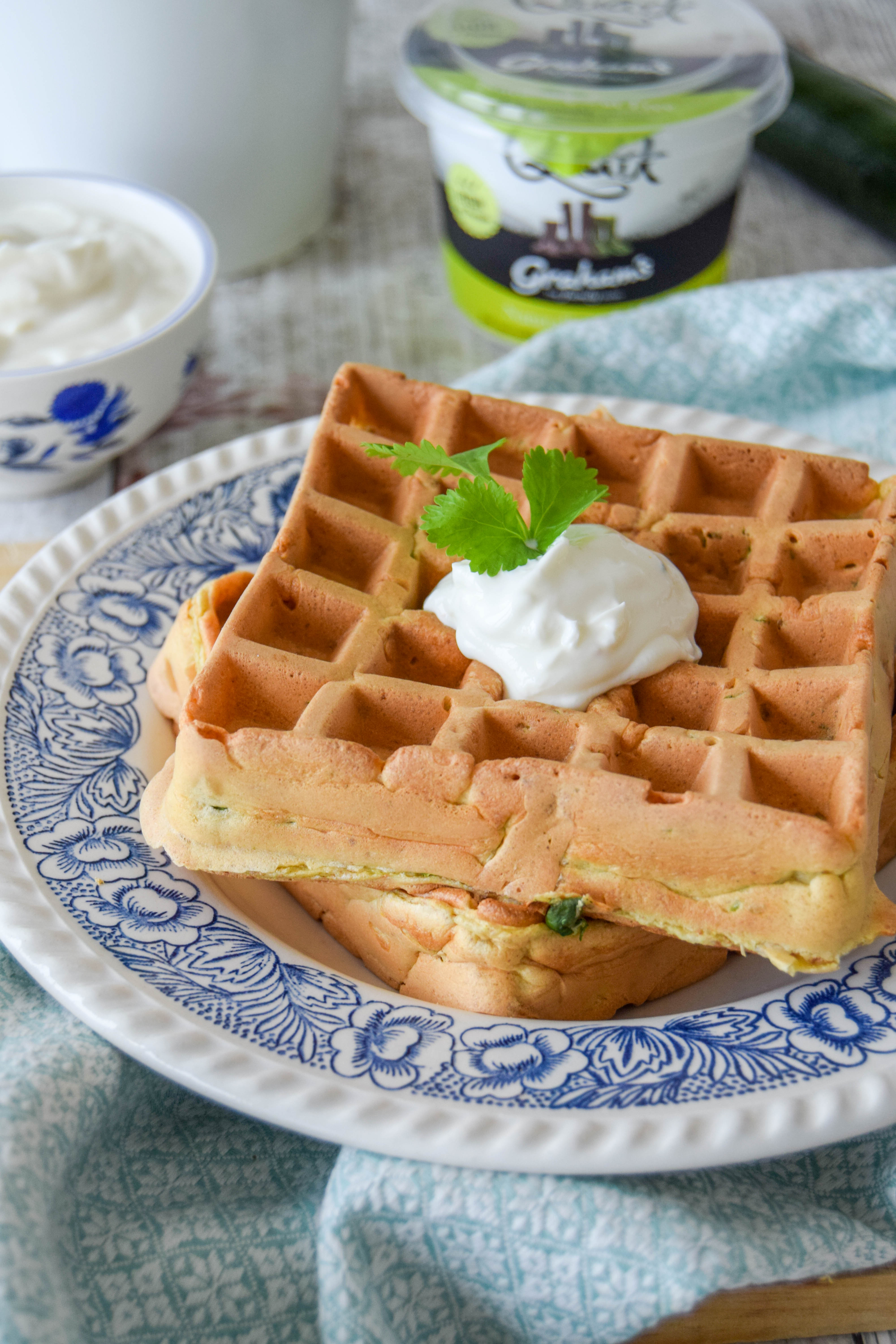 High Protein Curried Courgette Waffles 5