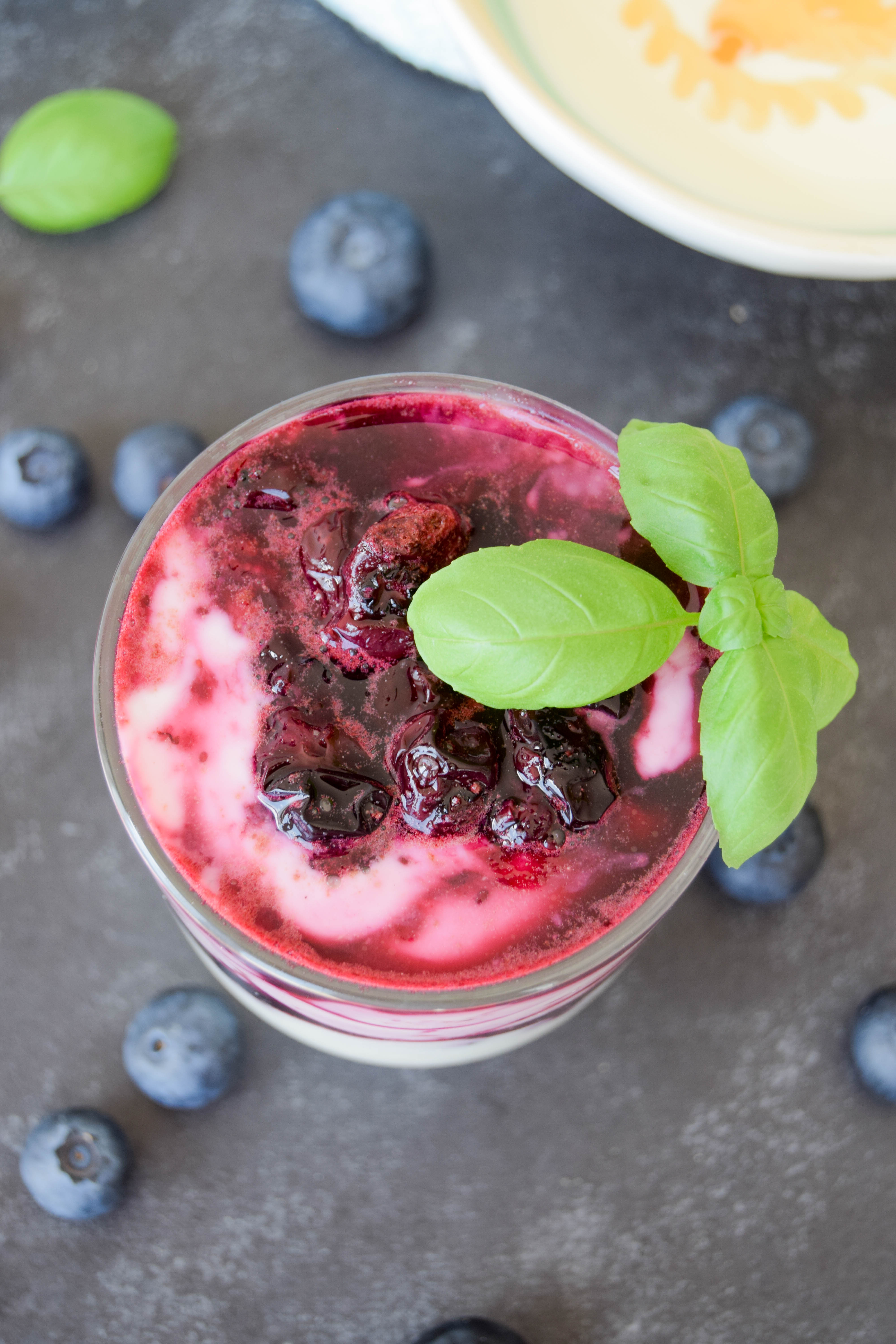 Juicy sweet blueberries with sweet and acidic balsamic vinegar to make a delicious blueberry compote make this wonderful healthier dessert option!