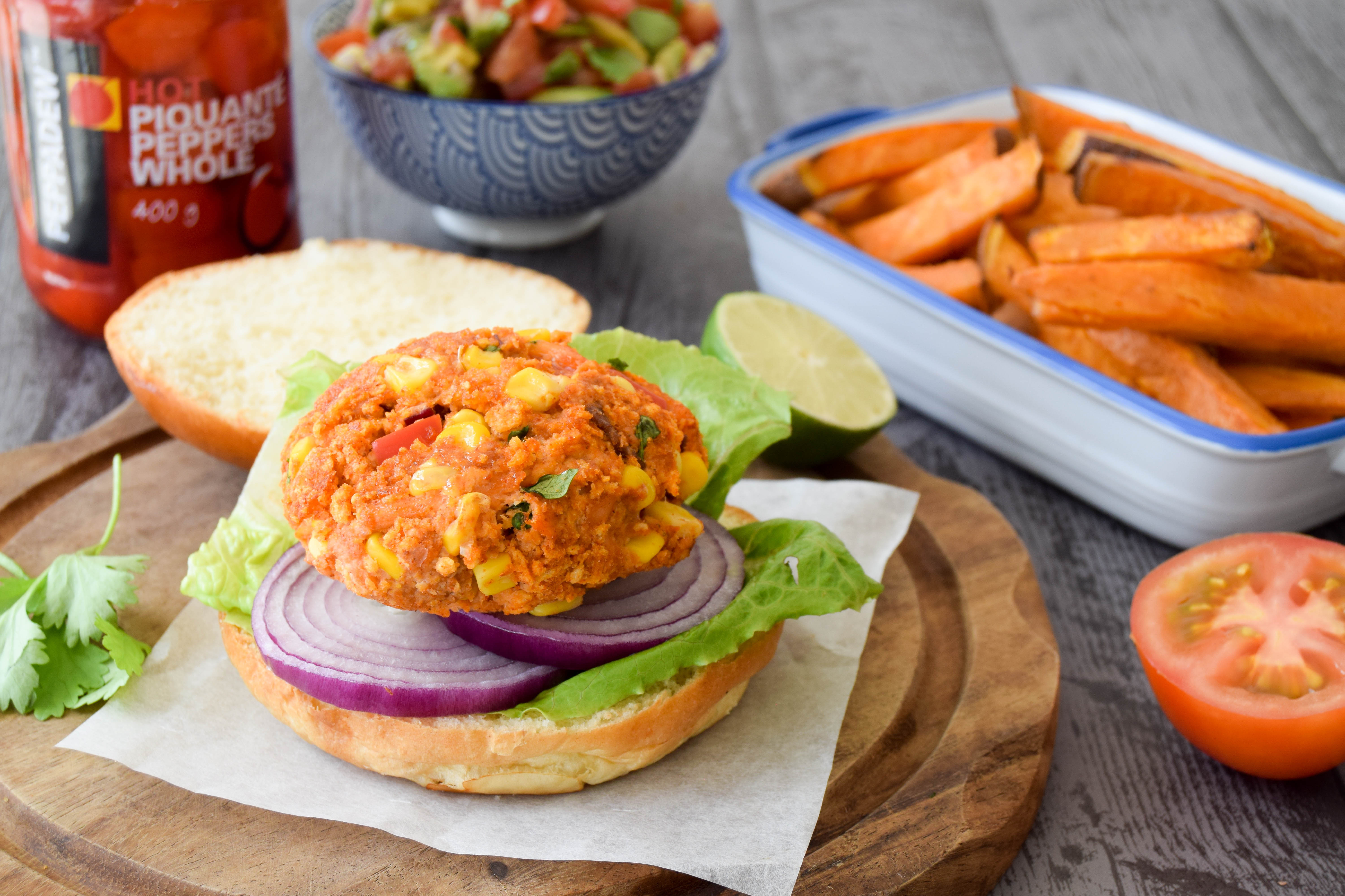 Mexican Salmon Burgers