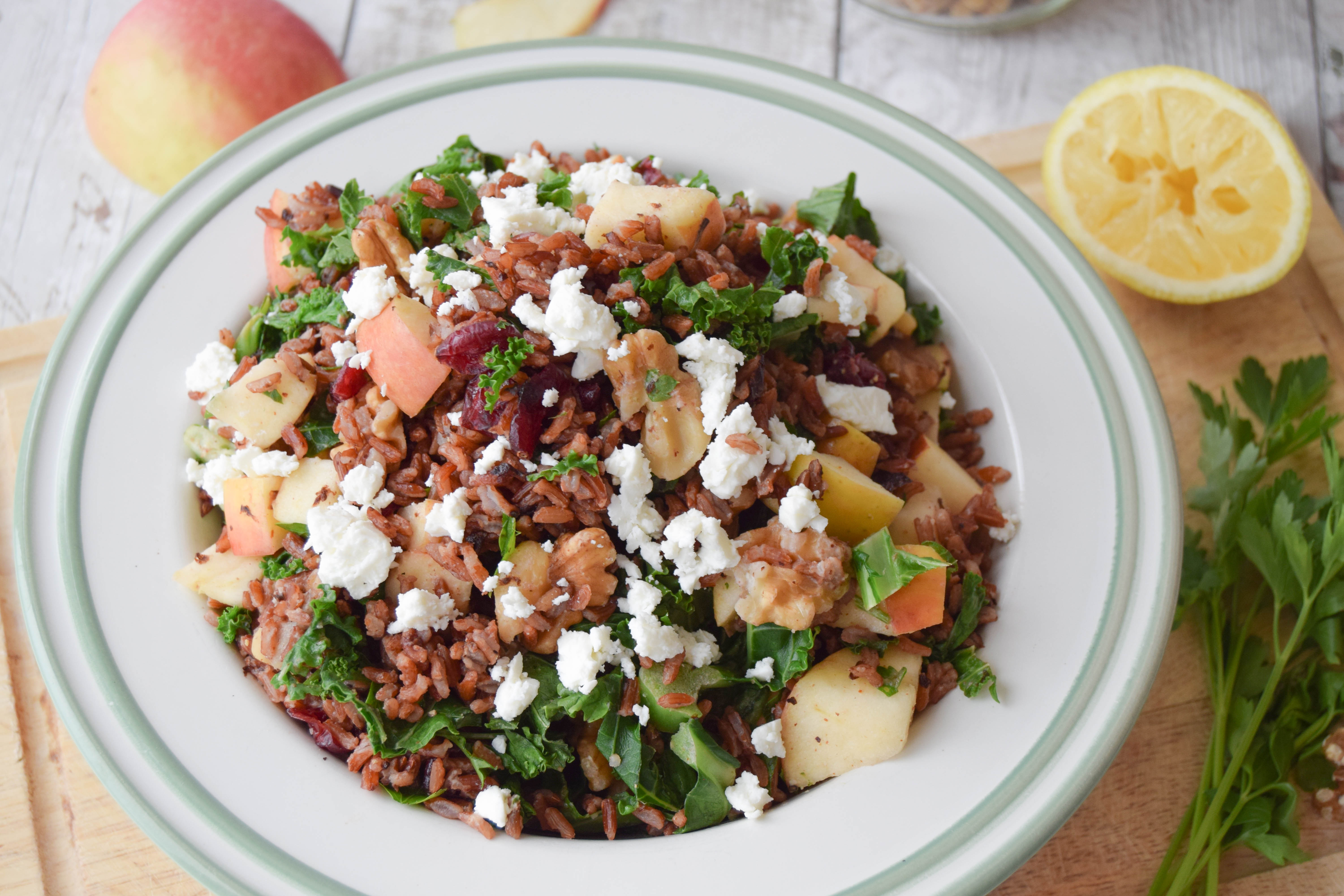Cranberry, Apple & Walnut Wild Rice Salad