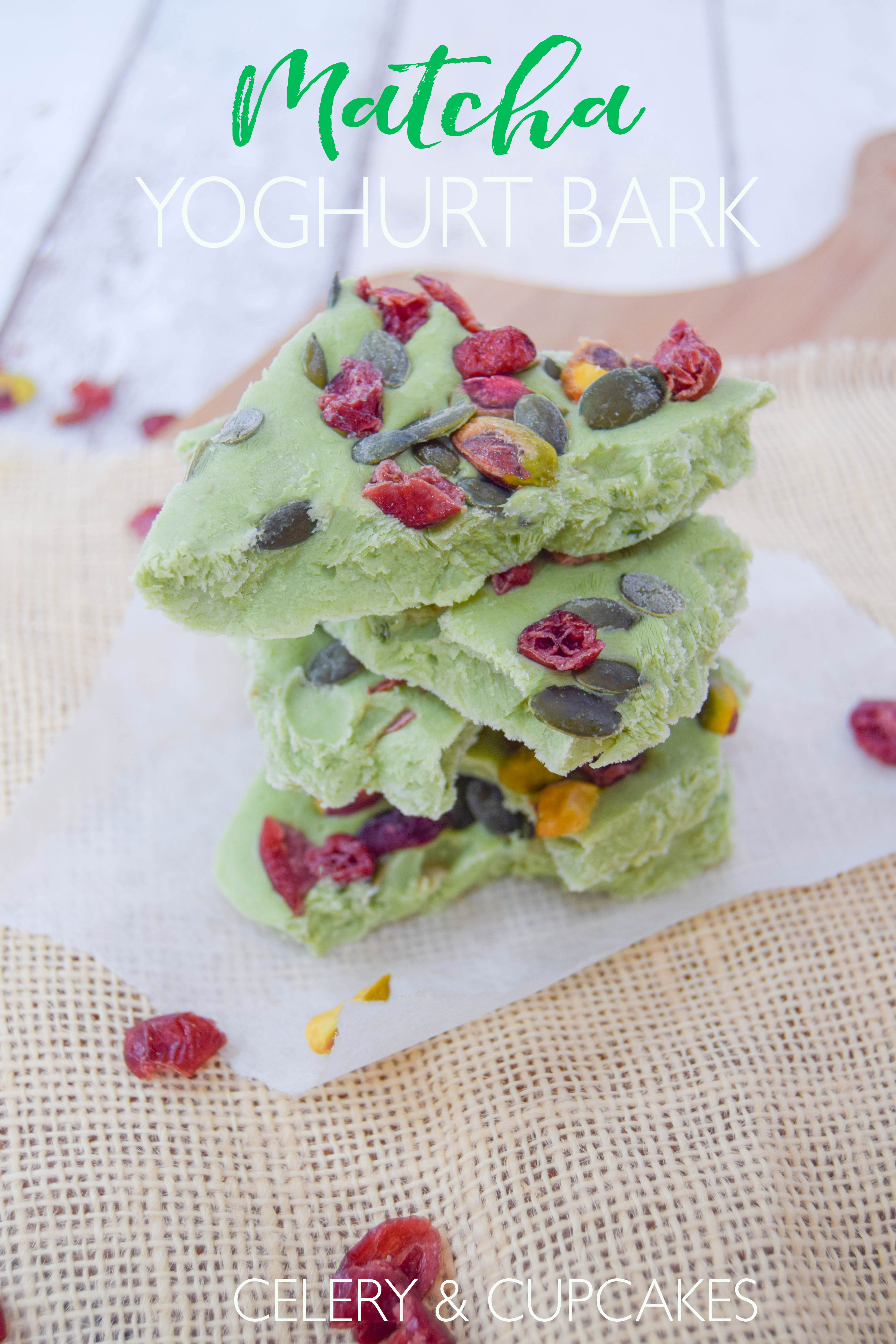 A wonderful and healthy alternative yoghurt snack using matcha green tea.