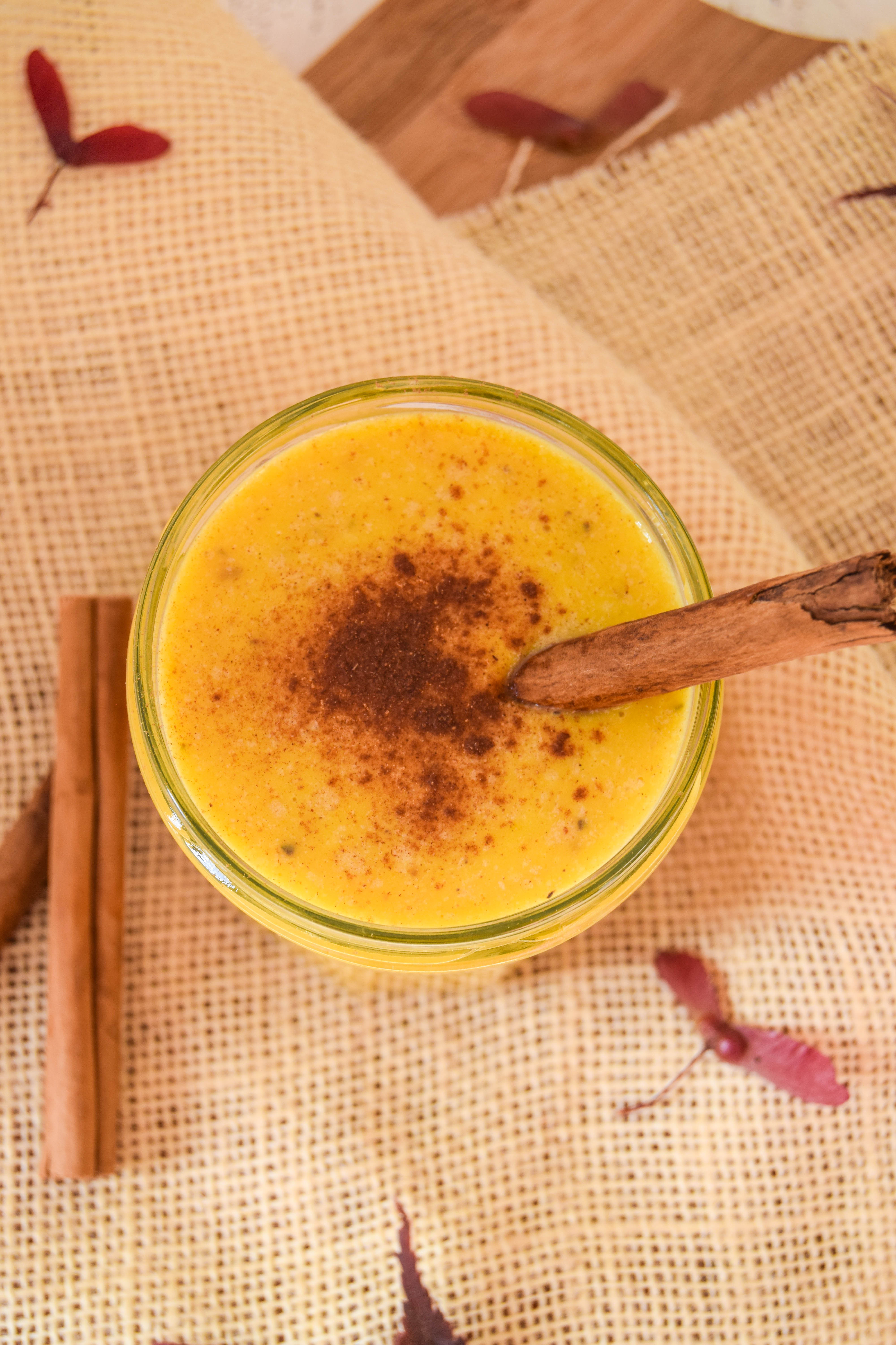 This pumpkin pie inspired smoothie full of cinnamon and nutmeg is perfect for autumn. This pumpkin pie inspired smoothie full of cinnamon and nutmeg is perfect for autumn.
