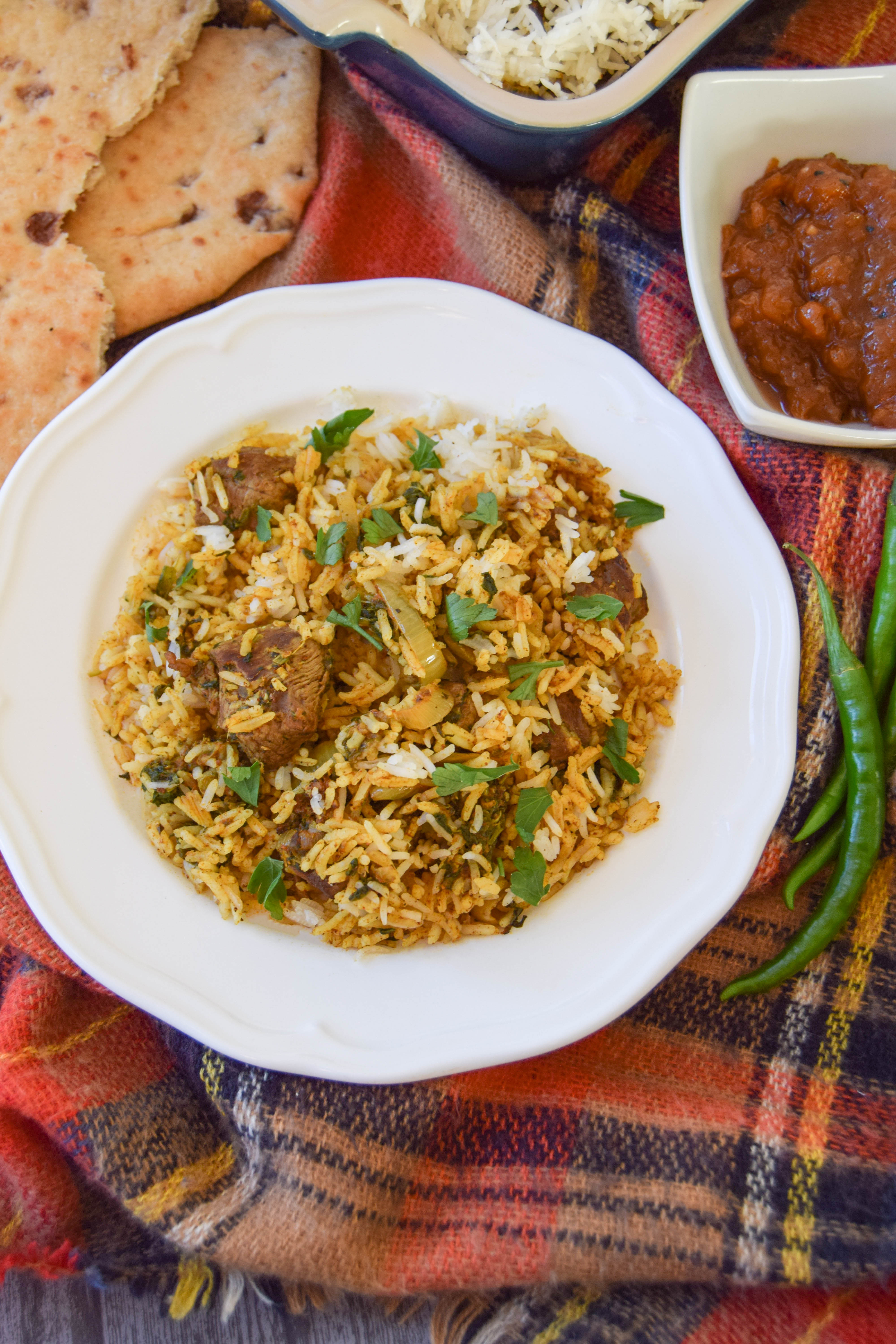 lambA baked casserole of basmati rice and tender lamb that’s flavoured with a fragrant Indian curry paste is great teamed up with lots of tasty side dishes. 