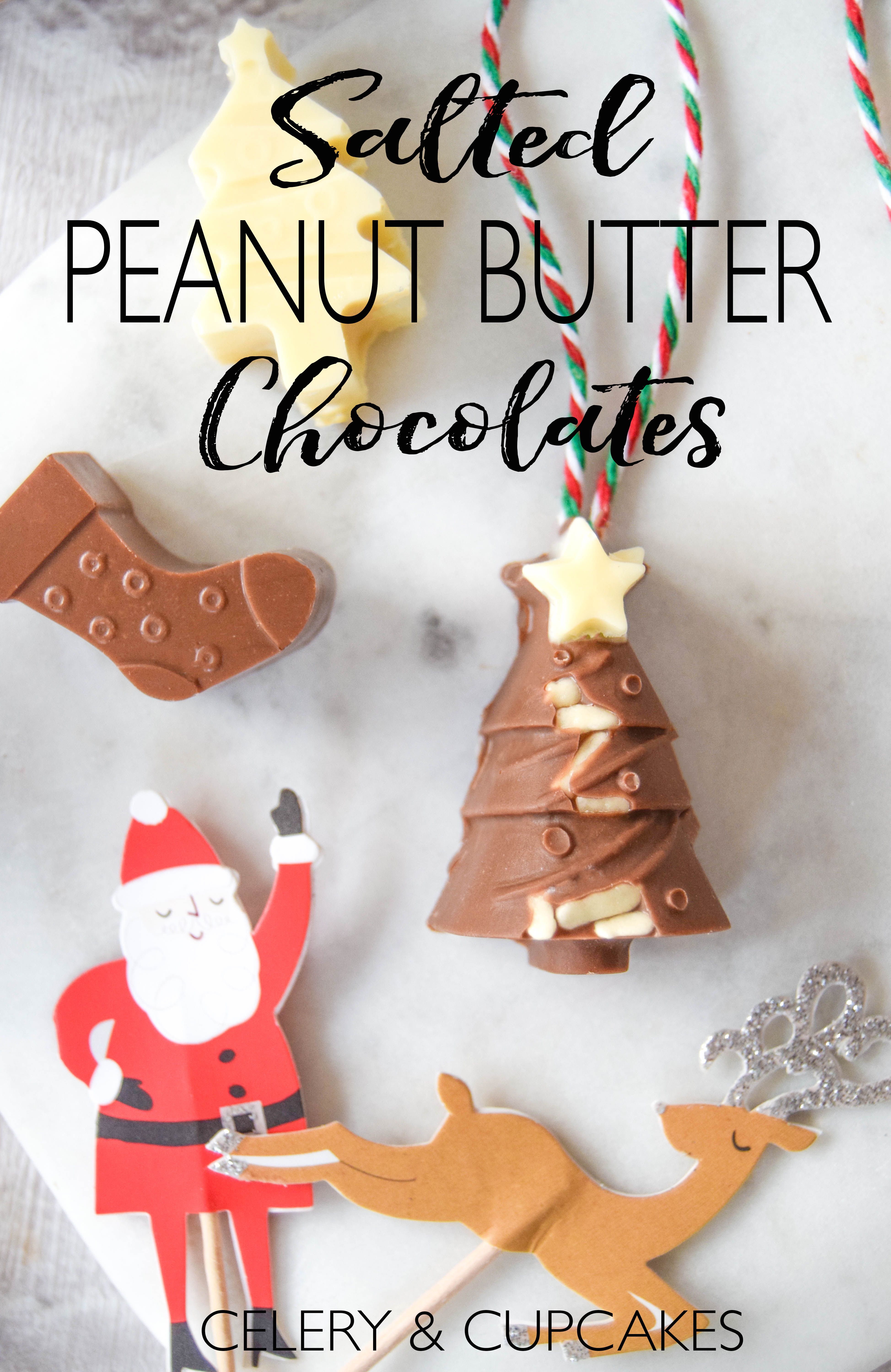 Homemade gifts have that personal touch. If you haven’t quite finished your Christmas shopping yet these salted peanut butter chocolates are perfect.