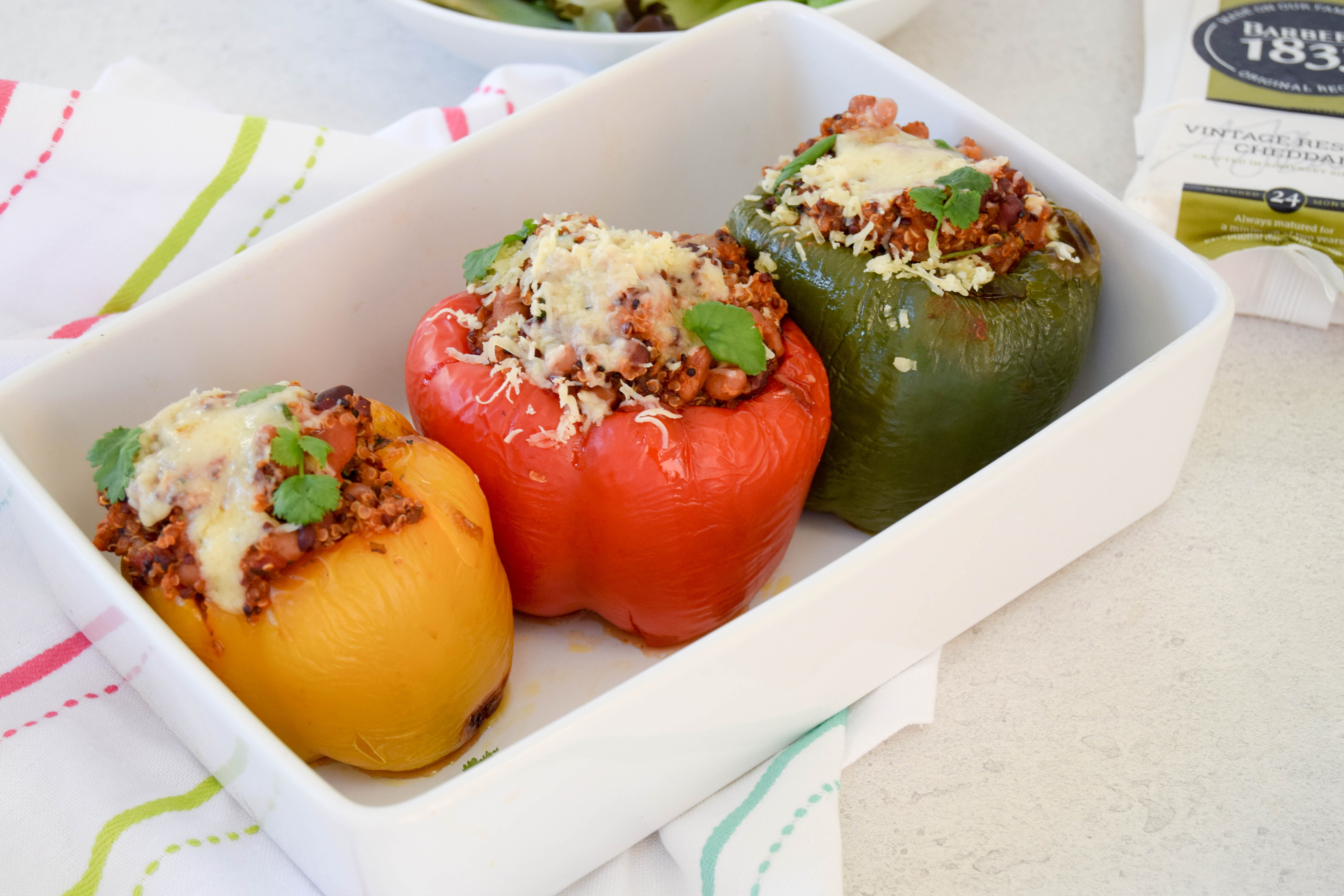 Quinoa Chilli Stuffed Peppers