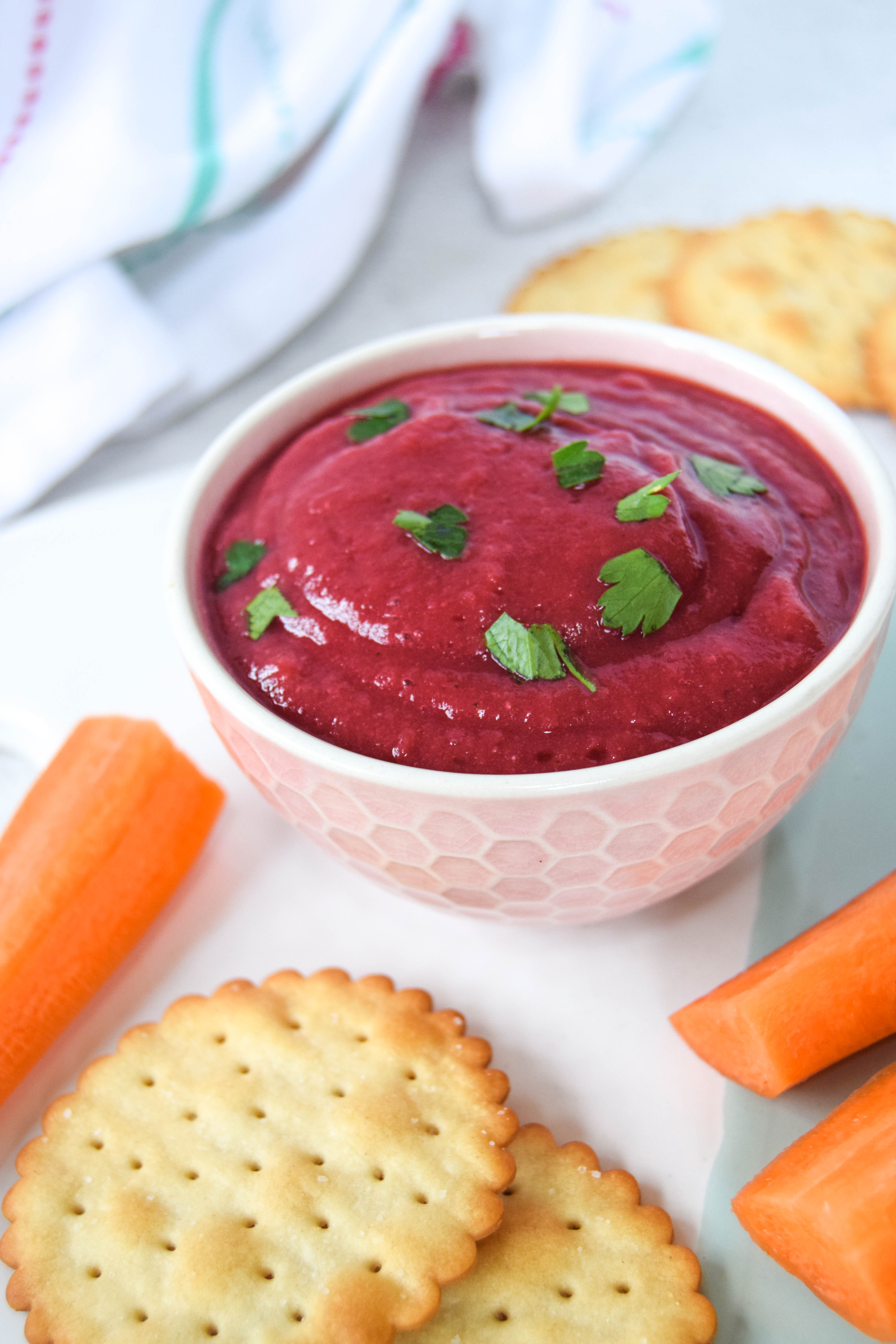 Beetroot fan? This simple dip only contains 5 ingredients, but it's so full of flavour and of course packed with lots of lovely protein from the beans.