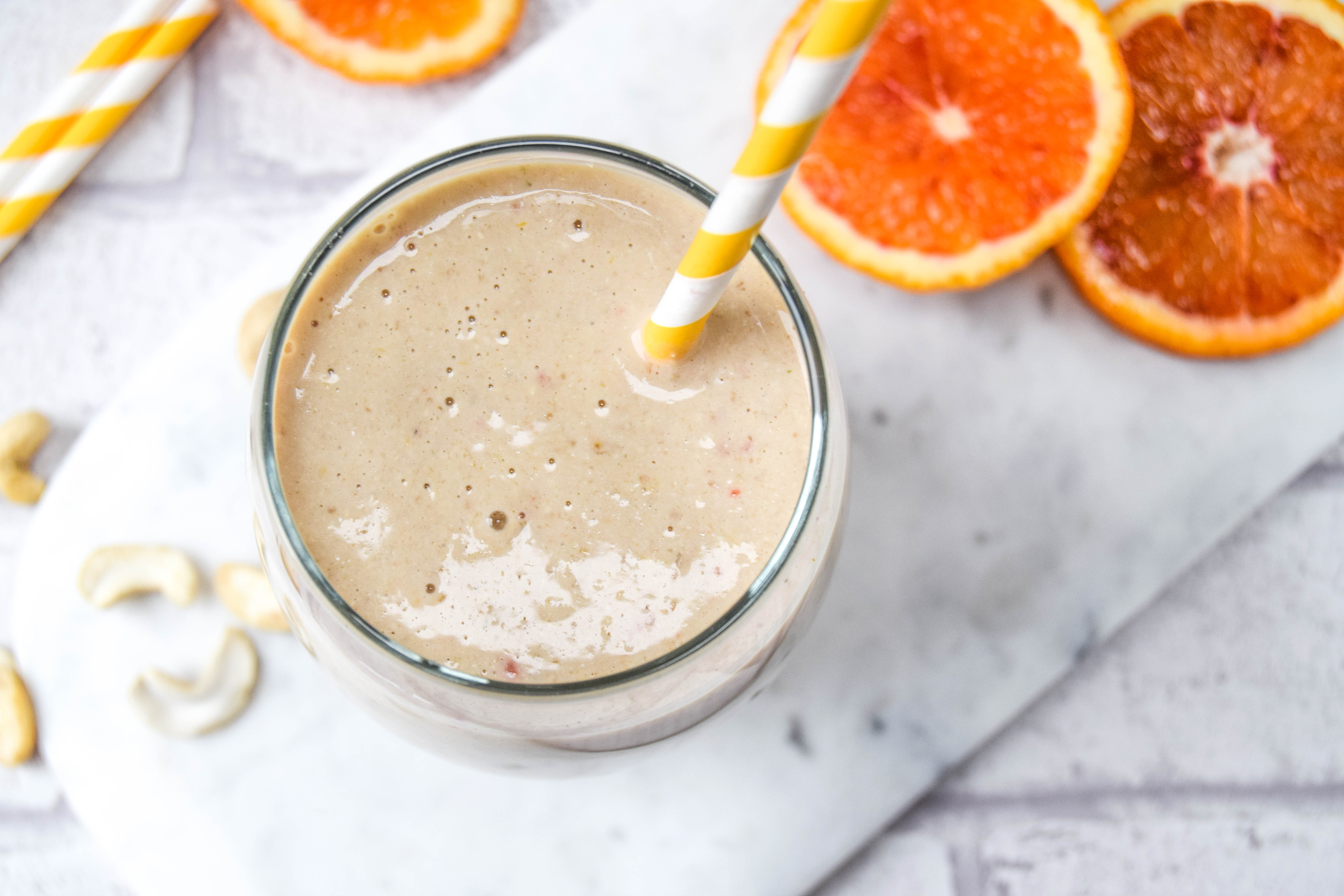 Blood Orange & Cashew Smoothie