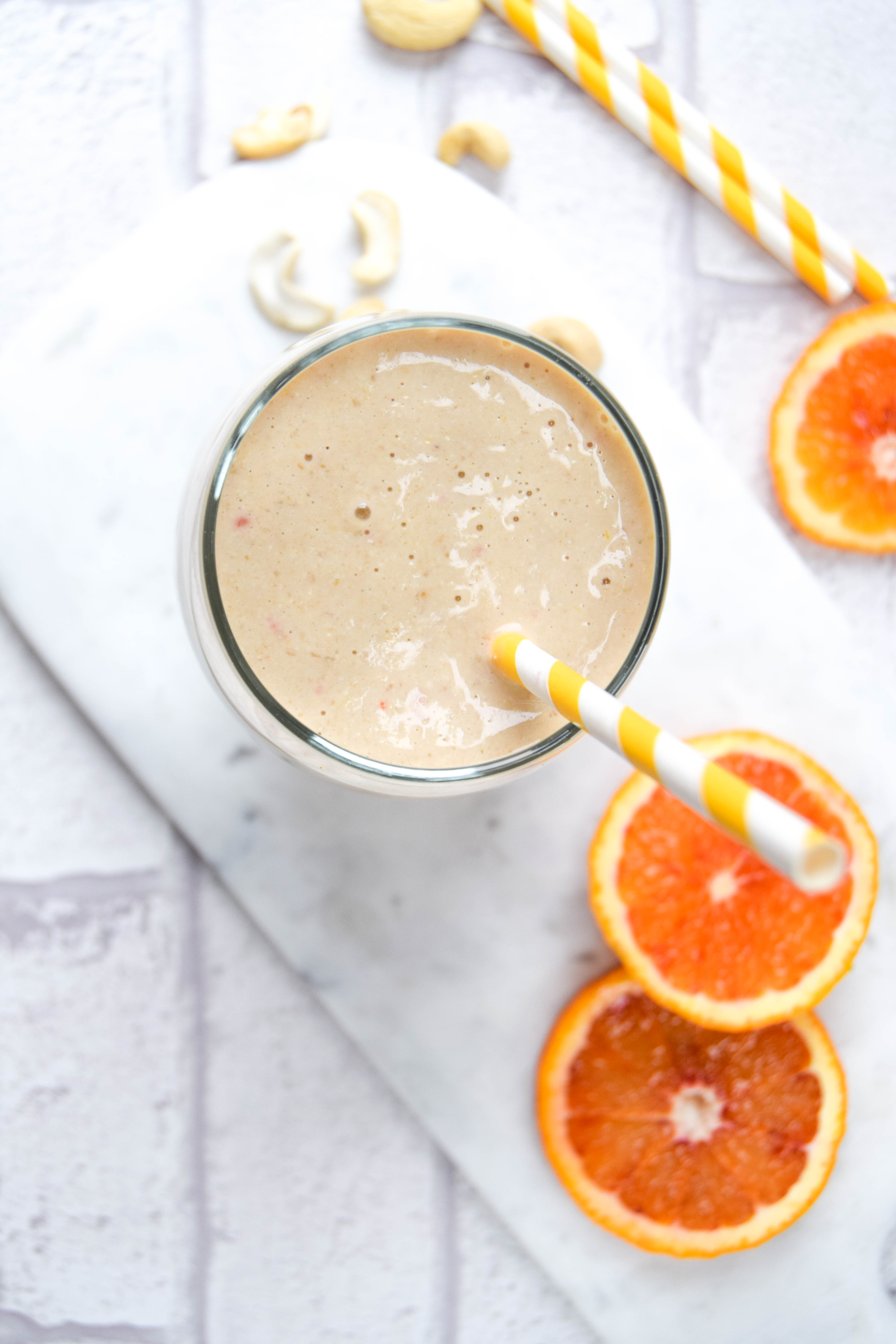 Sunshine in a smoothie? Brighten up your day by adding a blood orange to your smoothie. This super easy smoothie recipe is perfect for breakfast or an afternoon snack. 