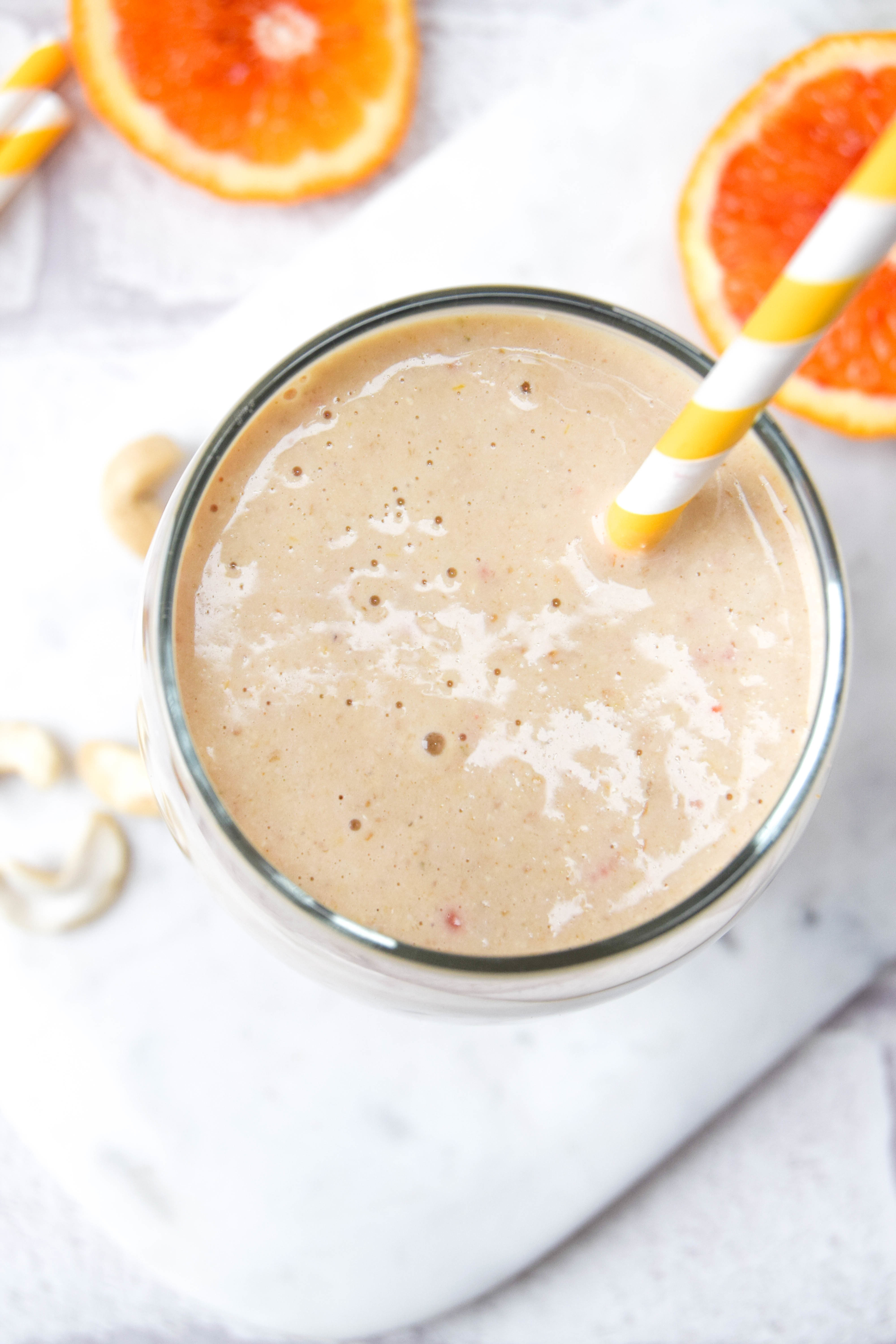 Sunshine in a smoothie? Brighten up your day by adding a blood orange to your smoothie. This super easy smoothie recipe is perfect for breakfast or an afternoon snack. 