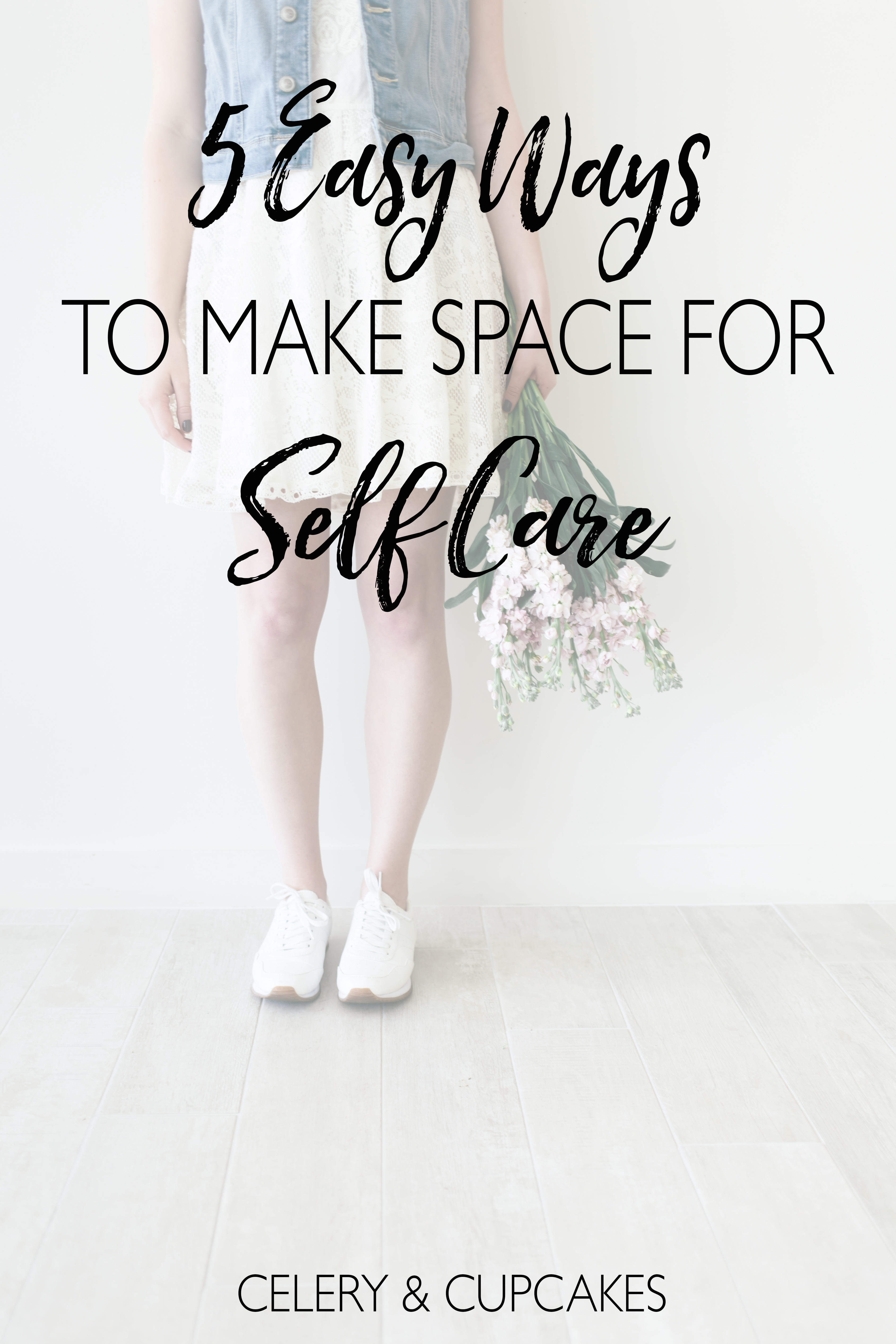 With all the overwhelm of everyday life, it can be hard to find some space for self care, but let me show you how with these 5 easy steps. 