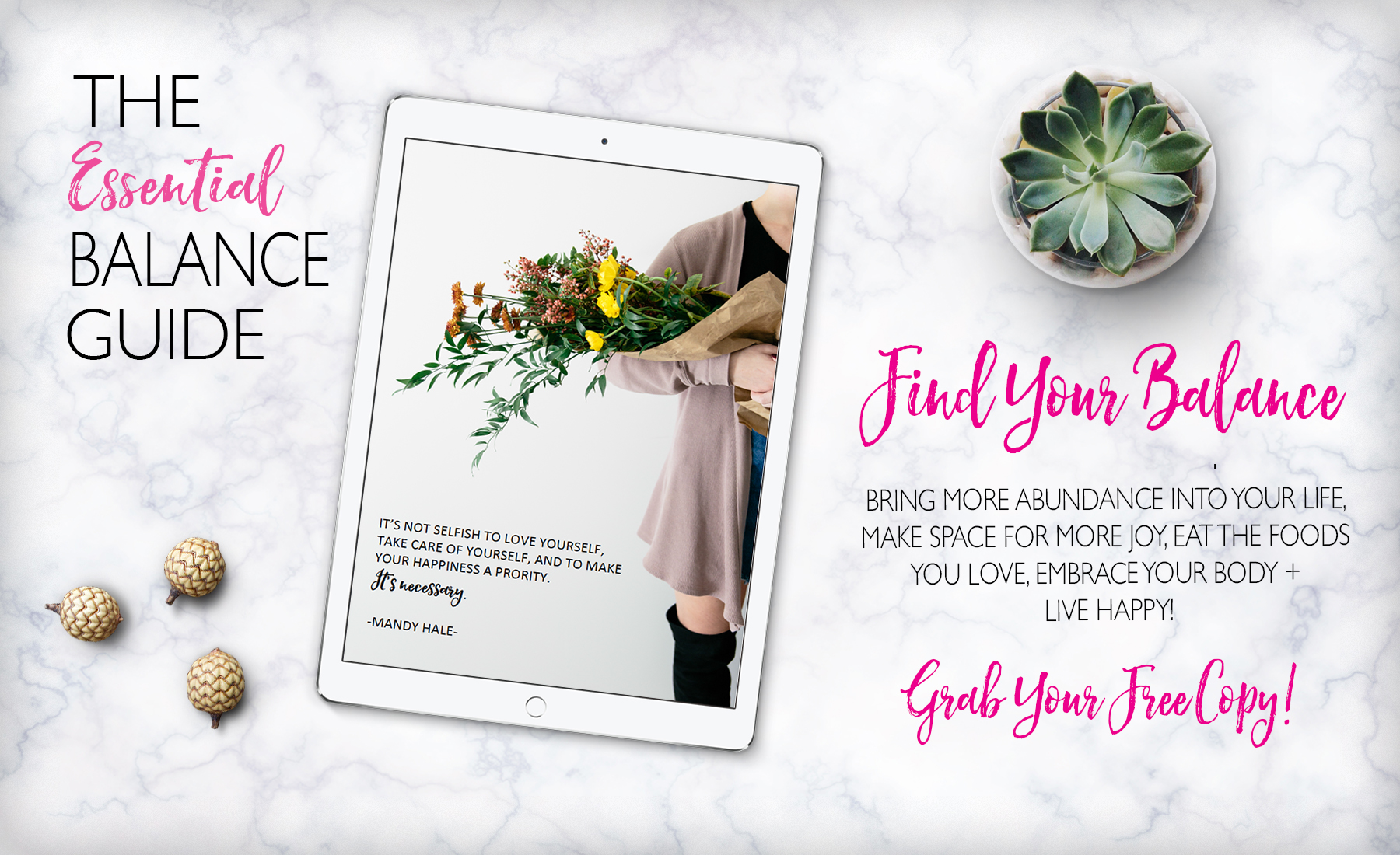 If balance sounds like an enigma to you, The Essential Balance Guide will put you on the right path to help you get there.  Get your FREE copy here!