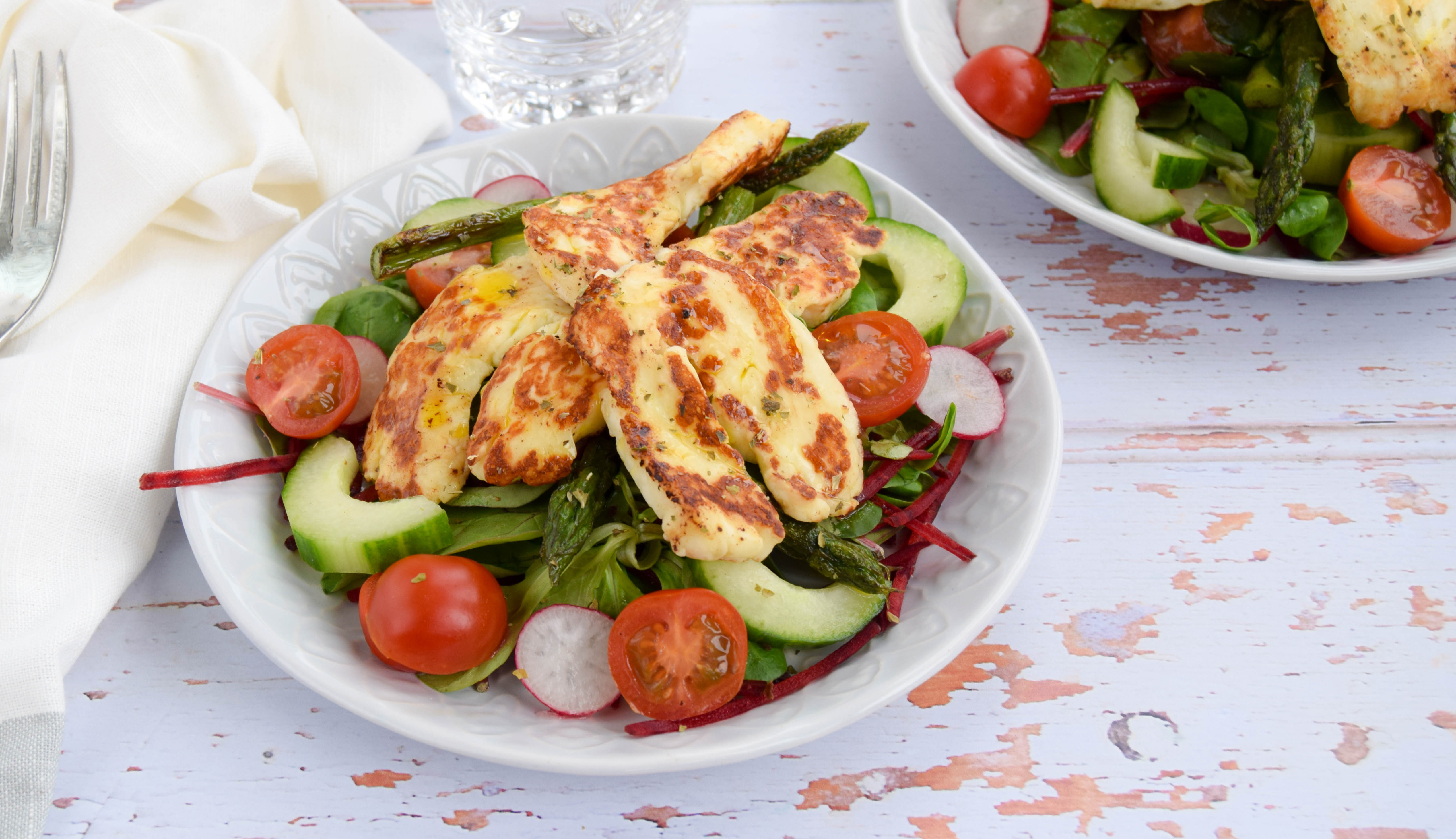 Asparagus & Halloumi Salad