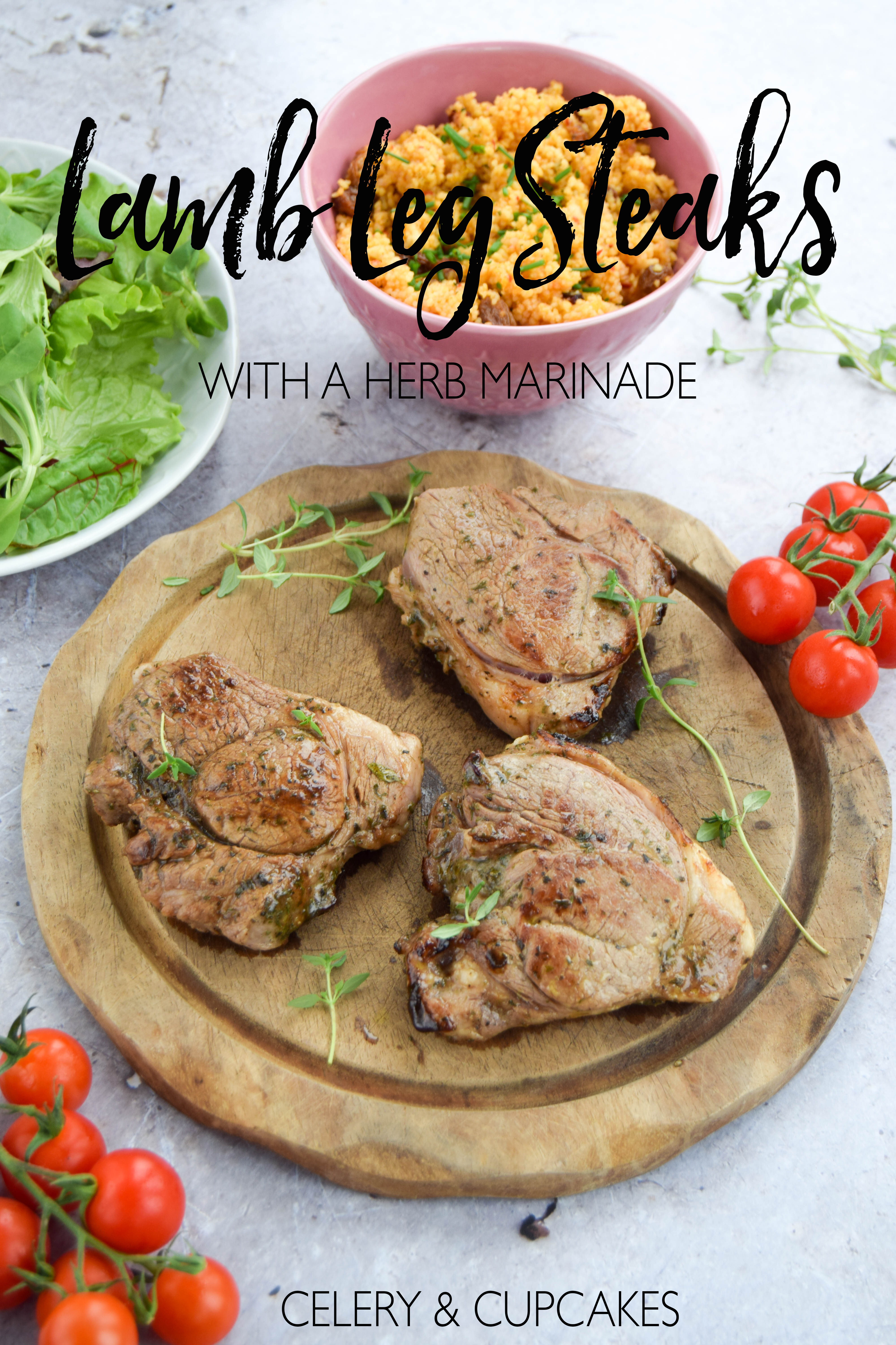 Reinvent your summer BBQ's with these delicious lamb leg steaks in a simple herb marinade. Reinvent your summer BBQ's with these delicious lamb leg steaks in a simple herb marinade.